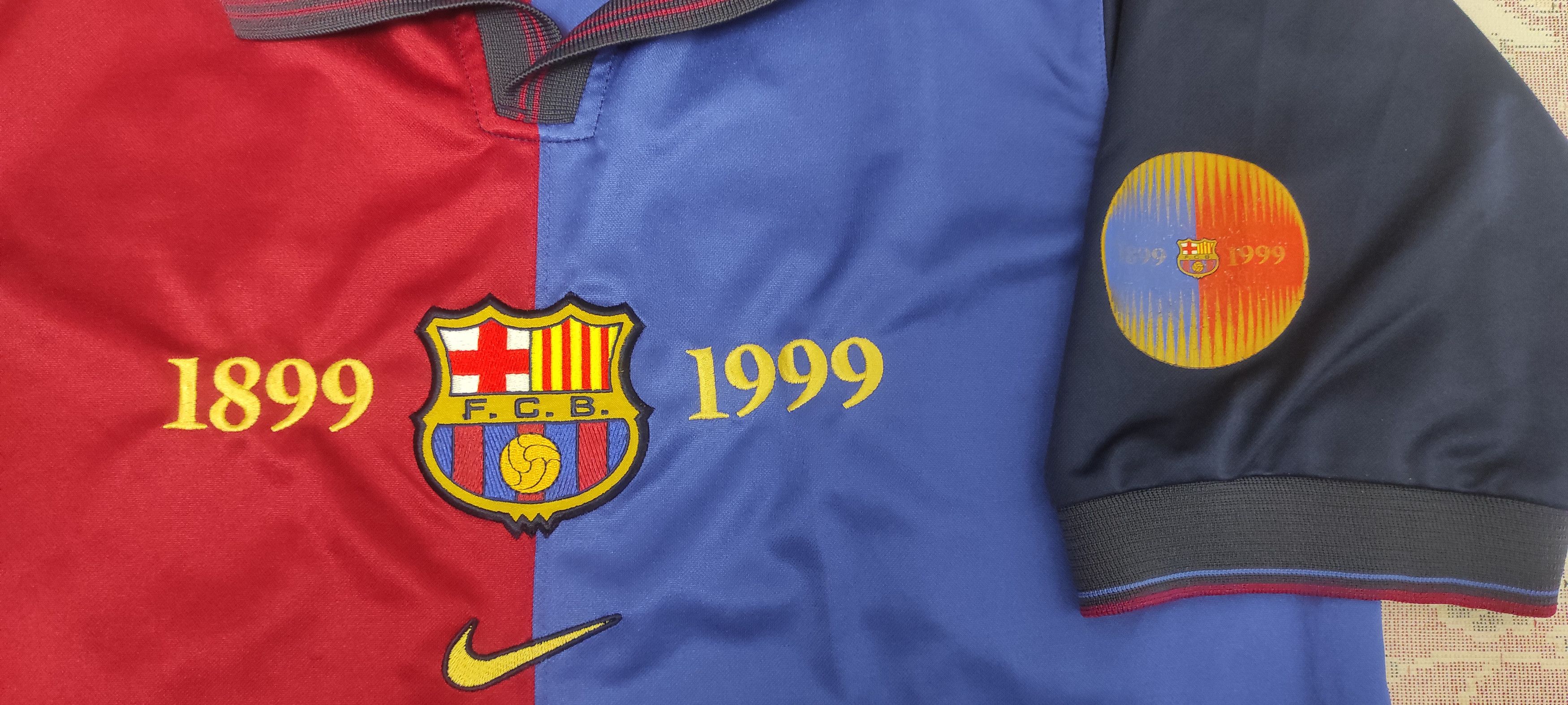 Nike Barcelona Barca Home football shirt 1999 Rare Spain Size US M / EU 48-50 / 2 - 2 Thumbnail