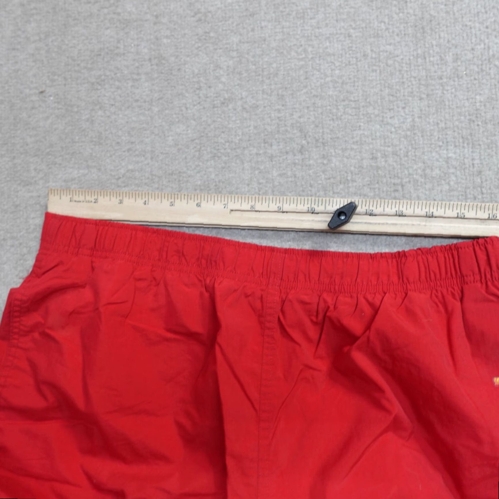 Vintage VINTAGE Polo Sport Mens Swim Shorts M Red Solid Lined Drawstring Shorts Mens Red Navy? Size US M / EU 48-50 / 2 - 6 Thumbnail