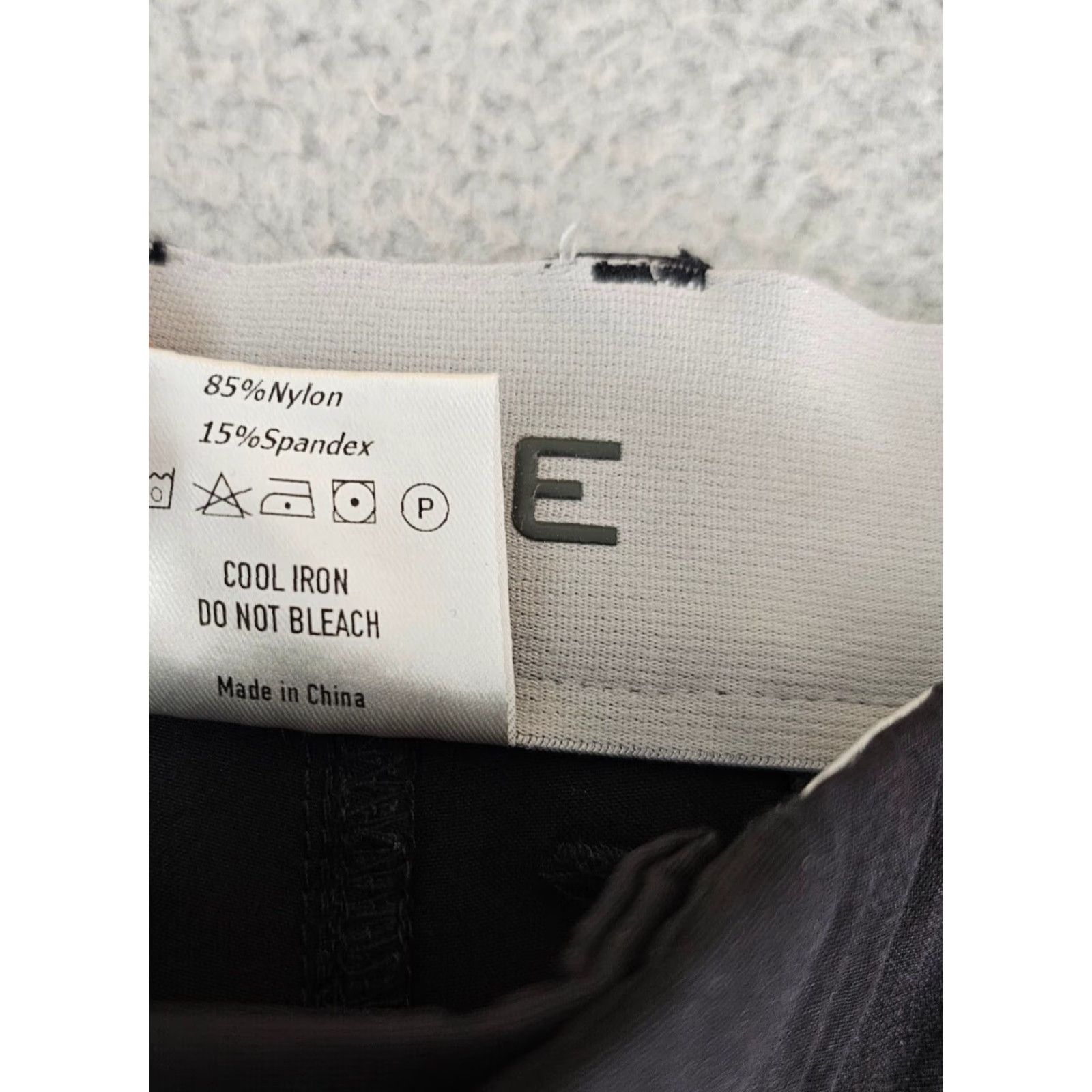 Vintage Macade Pants Mens Slim Chino 36 Regular Black Nylon Stretch 36x30 Buttons Zip Pockets Size US 36 / EU 52 - 4 Thumbnail