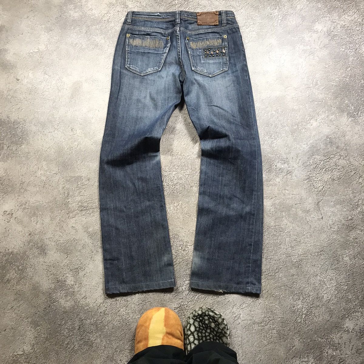 Japanese Brand vintage Faded Jeans japan distressed denim spring pants 90s Size 30" / US 8 / IT 44 - 4 Thumbnail