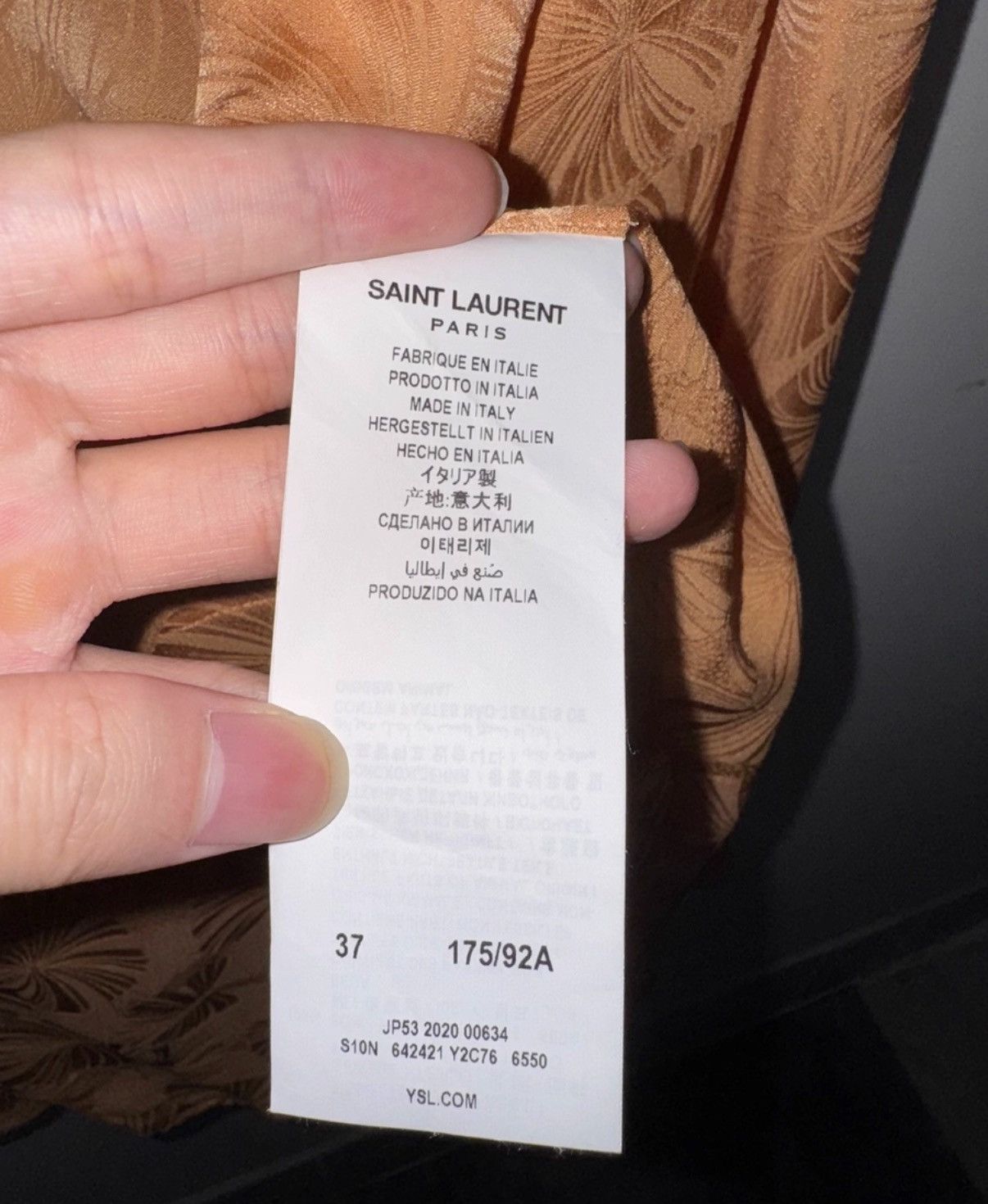 Saint Laurent Paris Saint Laurent 21SS Runway Silk All-Over Hibiscus Print Shirt Size US M / EU 48-50 / 2 - 8 Thumbnail