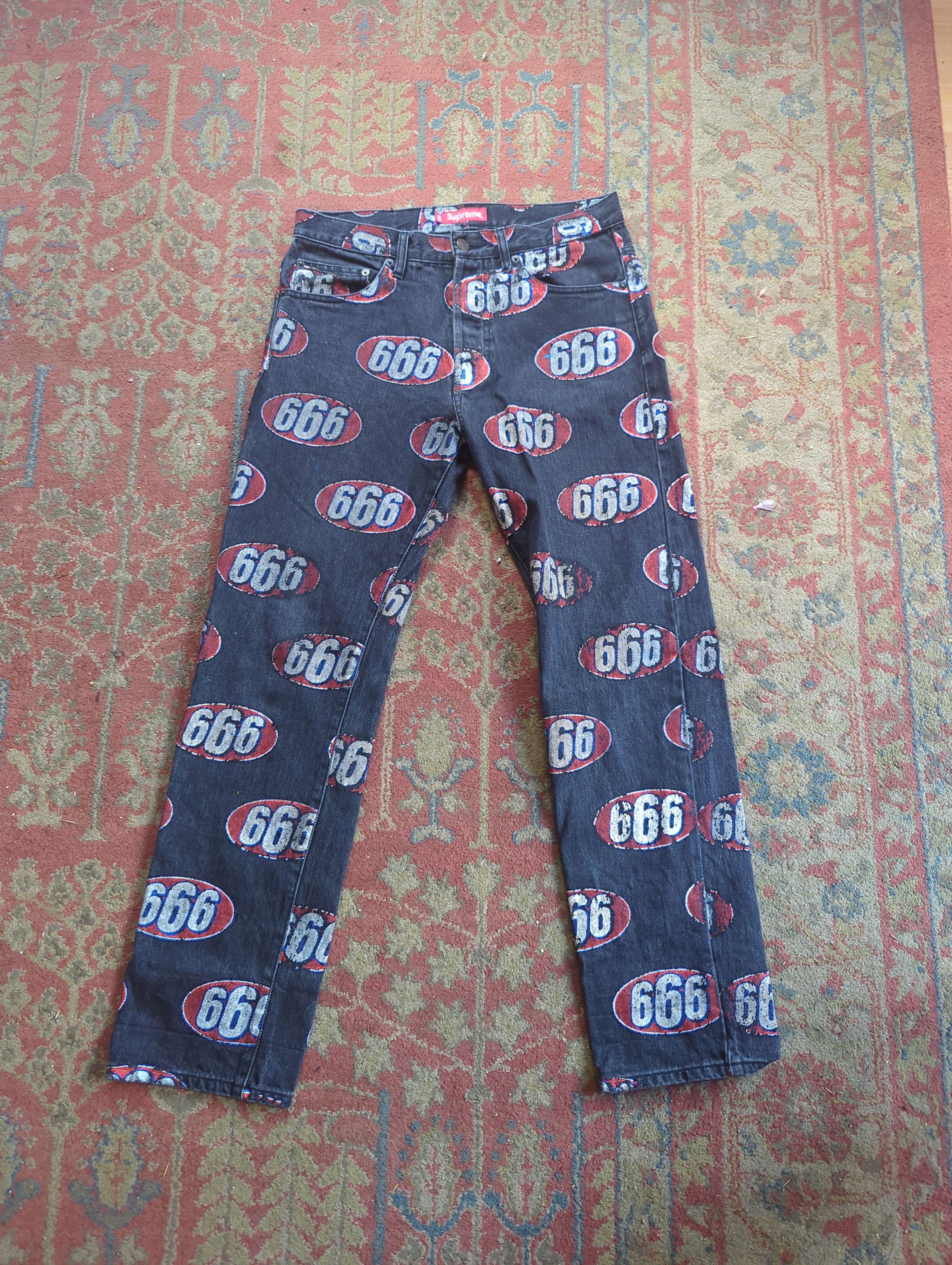 Supreme 666 デニム5-Pocket Jean Supreme 666 denim sz 32 | eBay