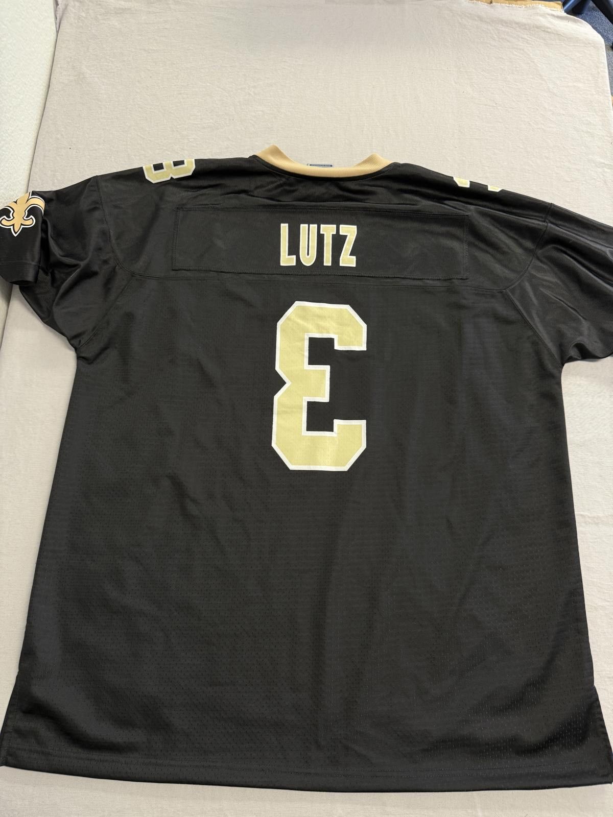 NFL NFL New Orlean Saints Jersey Will Lutz Backwards #3 XL Size US XL / EU 56 / 4 - 1 Thumbnail