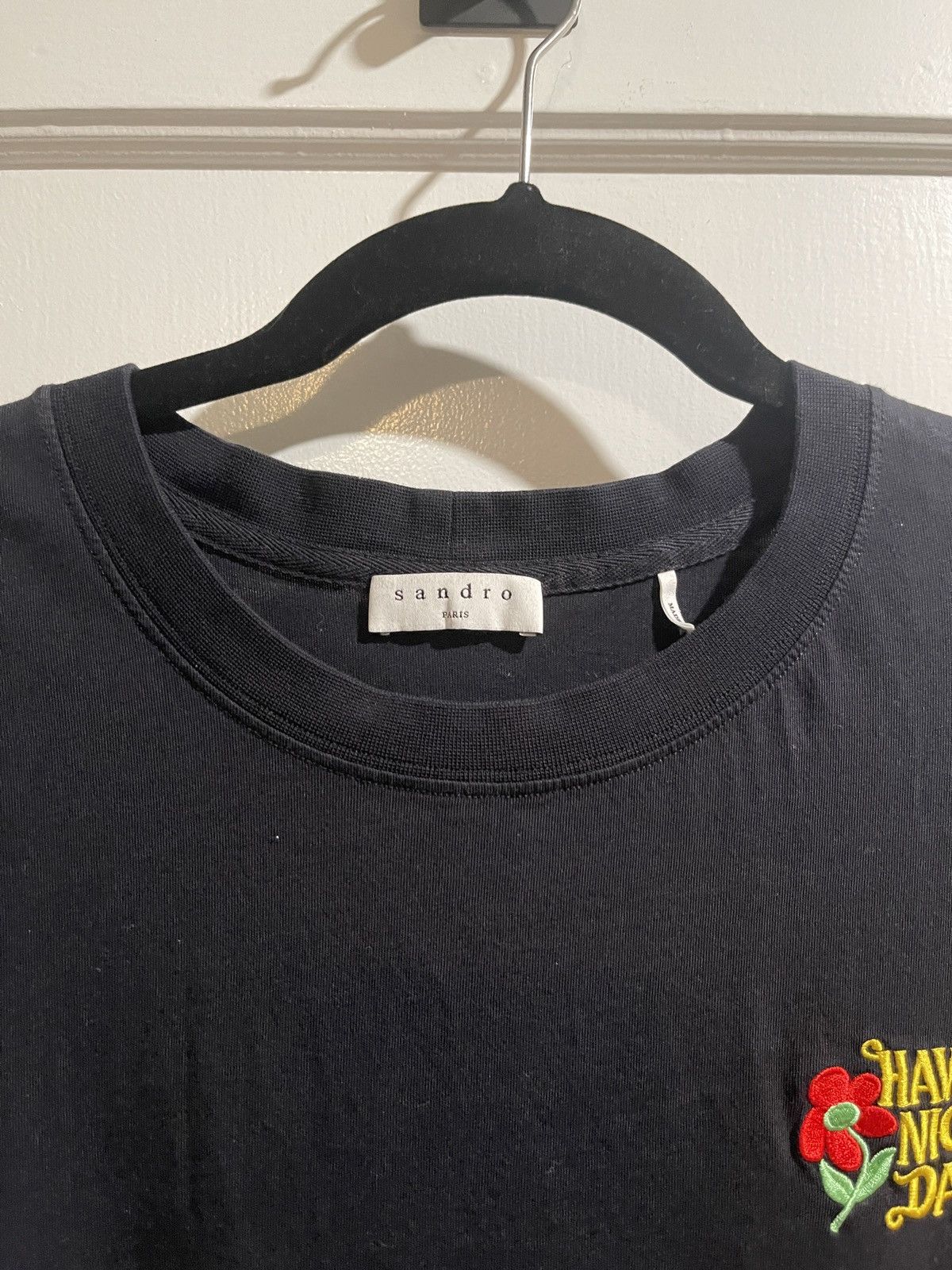 Sandro Sandro Paris Have A Nice Day Shirt Size US XL / EU 56 / 4 - 4 Thumbnail