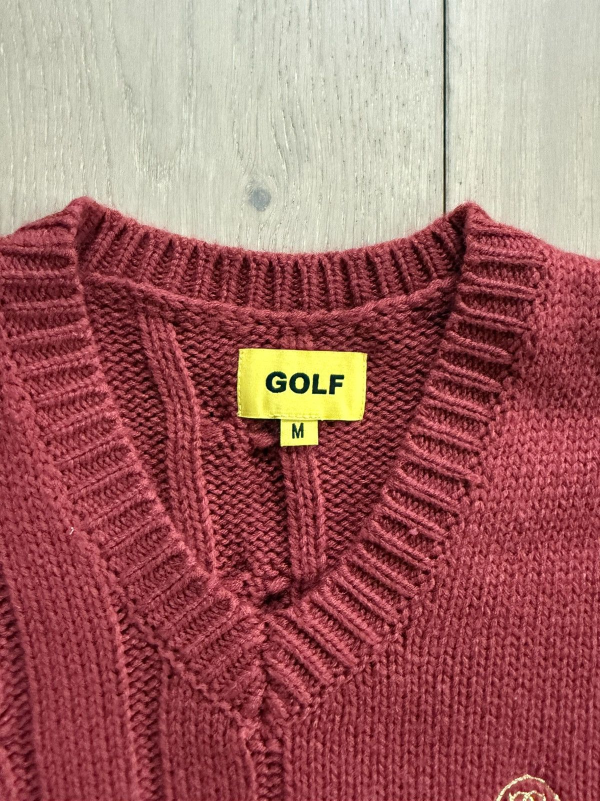 Golf le Fleur Golf Wang Le Fluer Grand Logo Knitted Vest Size US M / EU 48-50 / 2 - 3 Thumbnail