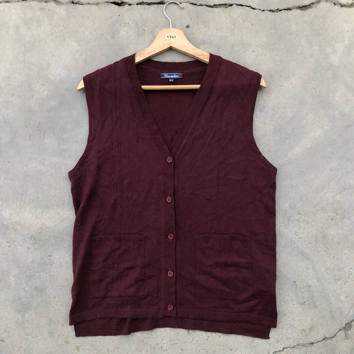 Japanese Brand 🔴Japanesebrand Knitvest Memeri Free Style With Pocket Size US M / EU 48-50 / 2 - 1 Thumbnail