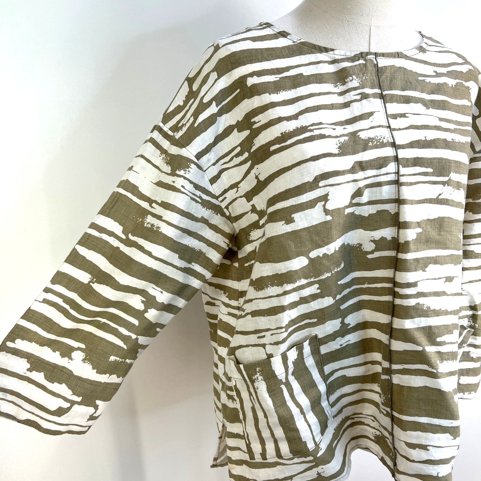 Habitat Habitat Linen Printed Top Stripes Size M / US 6-8 / IT 42-44 - 4 Thumbnail