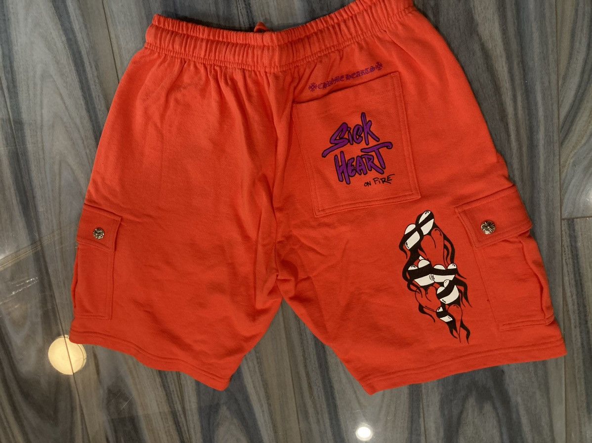 Chrome Hearts Chrome hearts x matty boy lobster red cargo shorts sz L Size US 32 / EU 48 - 4 Thumbnail