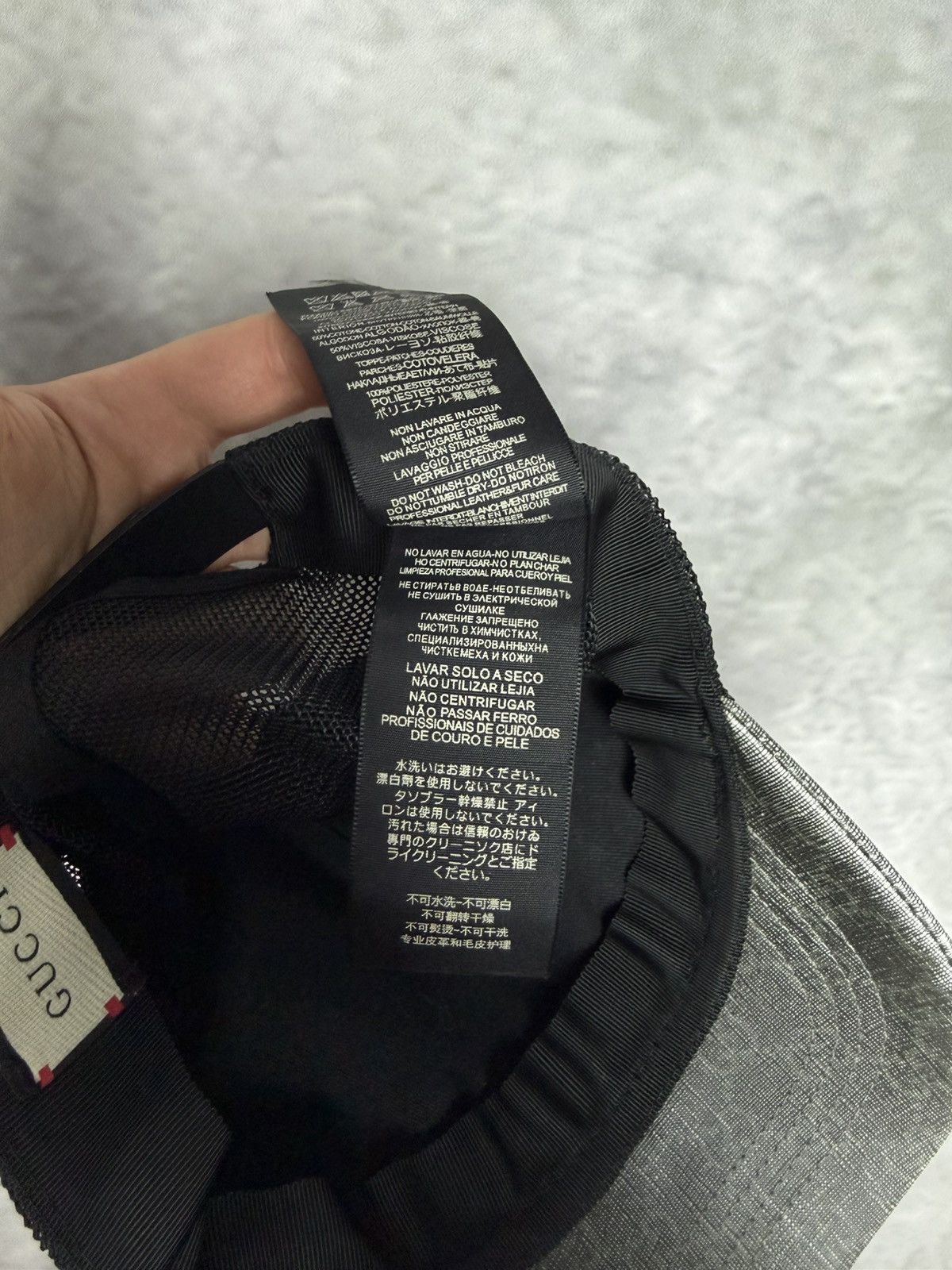 Gucci Gucci monogram GG hat cap grey Size ONE SIZE - 10 Thumbnail