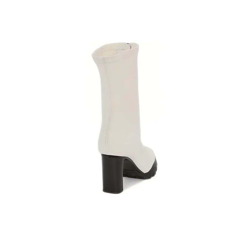 Alexander McQueen o1y0225 Ankle Boots in White Size US 7 / IT 37 - 4 Thumbnail