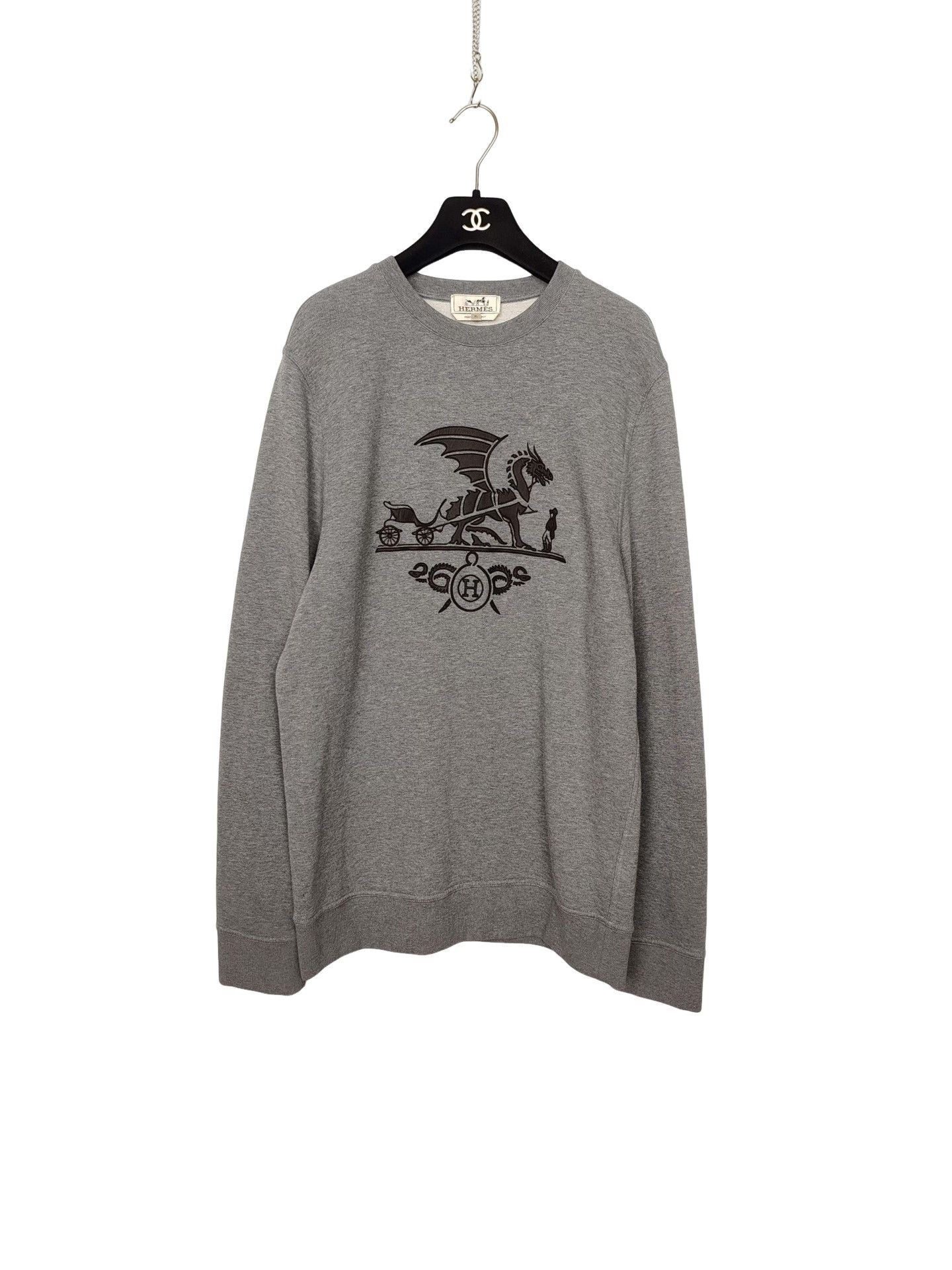 Hermes Hermès Dragon Graphic Sweatshirt Size XL Size US XL / EU 56 / 4 - 1 Thumbnail