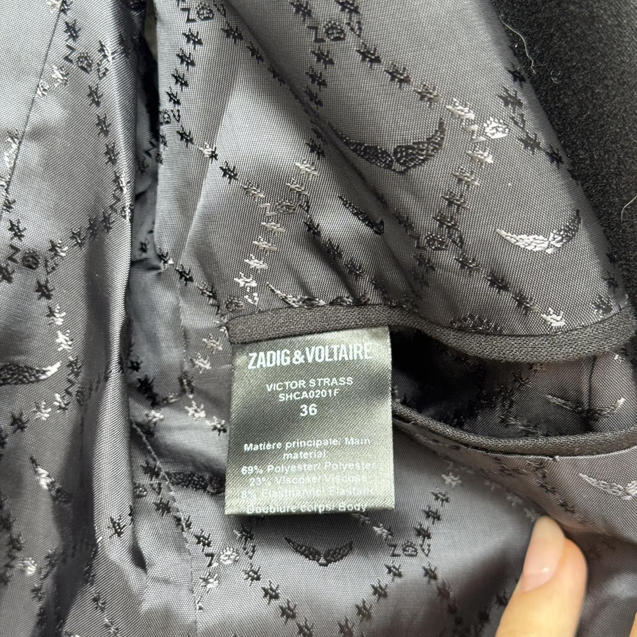 Zadig & Voltaire Black Zadig & Voltaire star embellished diamanté blazer Size S / US 4 / IT 40 - 4 Thumbnail
