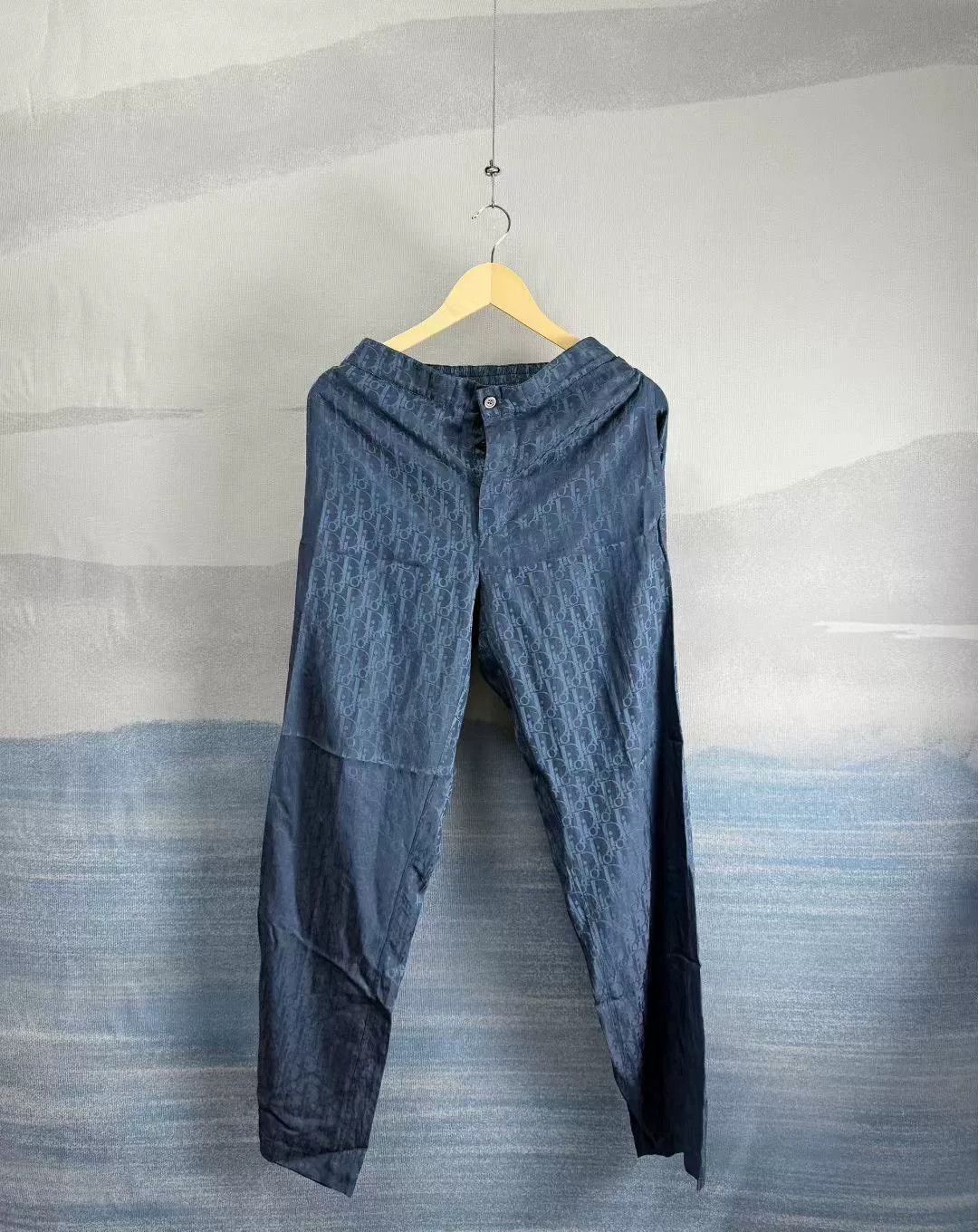 Dior Dior Deep Blue Silk Long Pants Size 36" / US 14 / IT 50 - 1 Thumbnail