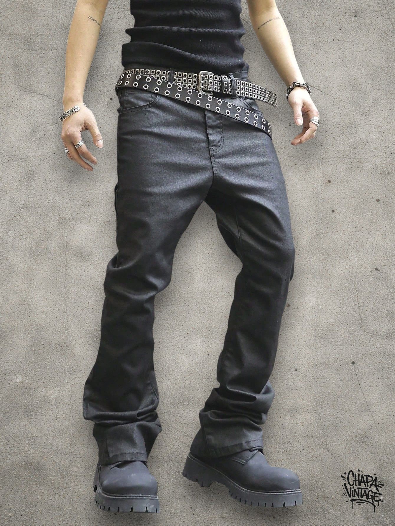 Vintage Opium slim goth pants Size US 32 / EU 48 - 3 Thumbnail