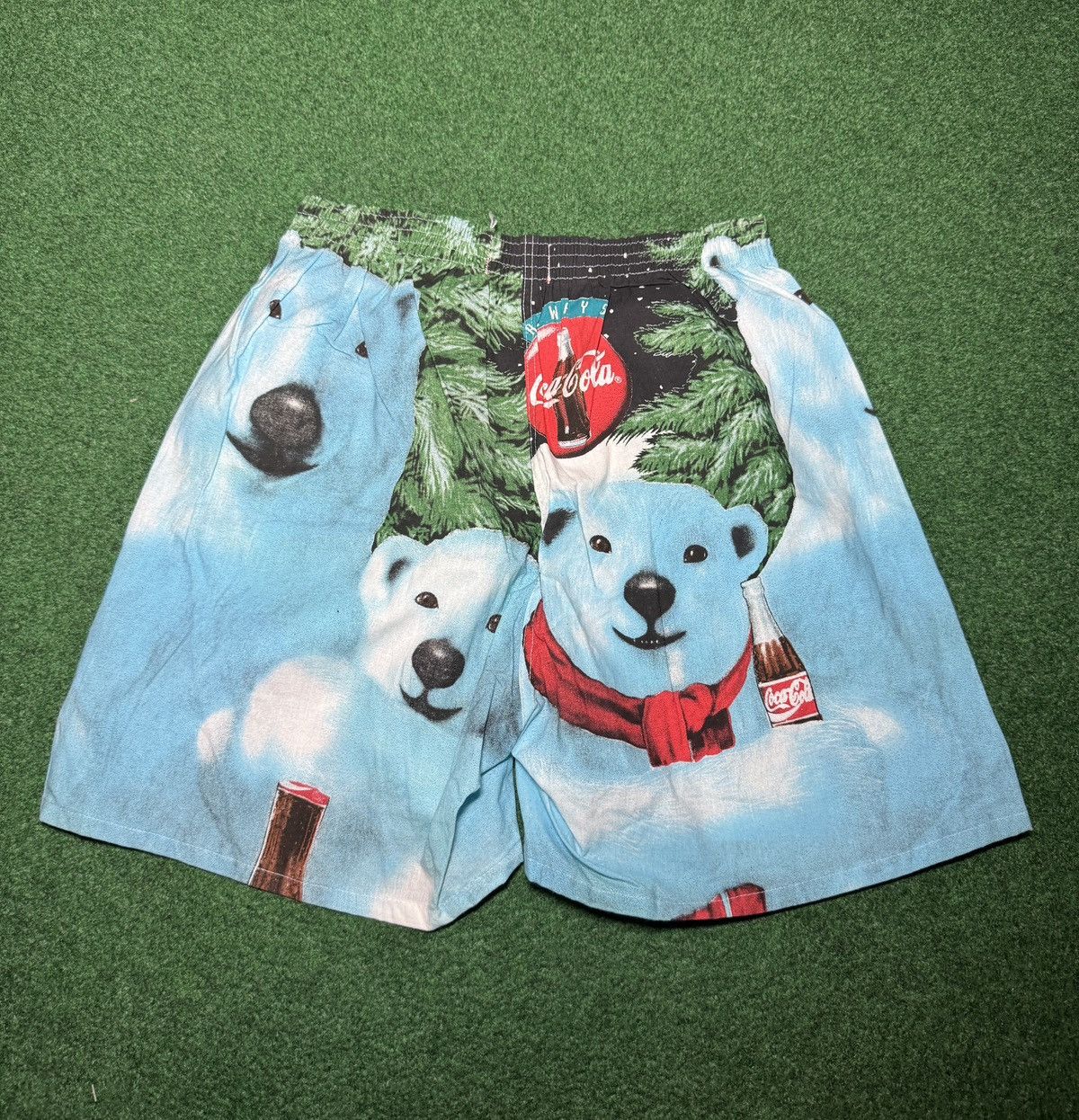 Coca Cola Vintage 90s Coca Cola Coke Polar Bears NWT Sm Boxer Shorts Size ONE SIZE - 2 Thumbnail