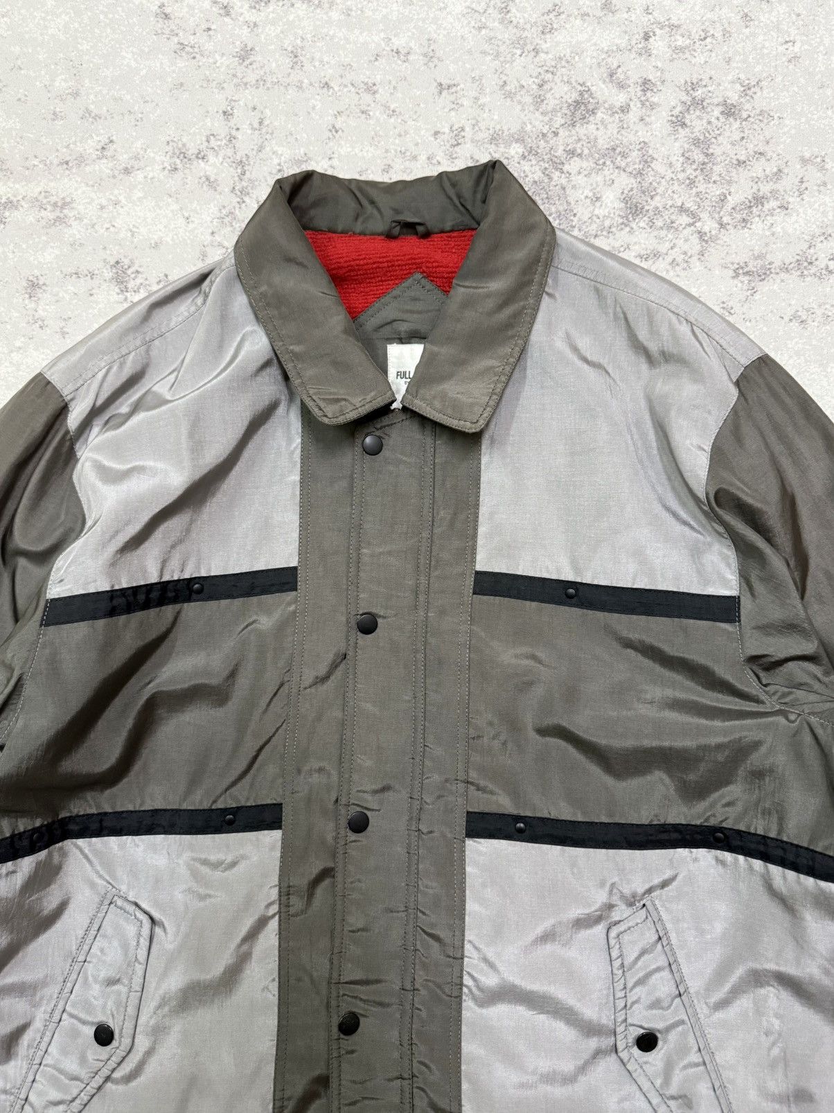 Full Count & Co. Full count by Mar-Medi grey and silver paneled nylon jacket Size US M / EU 48-50 / 2 - 6 Thumbnail