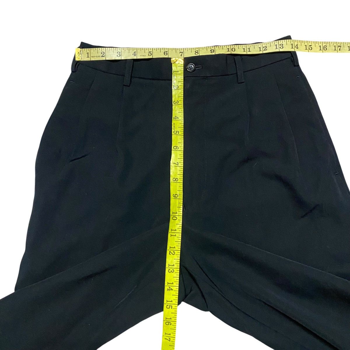 Yohji Yamamoto SS2001 Ys For Men Black Wool Rayon Baggy Pants Size US 28 / EU 44 - 18 Thumbnail