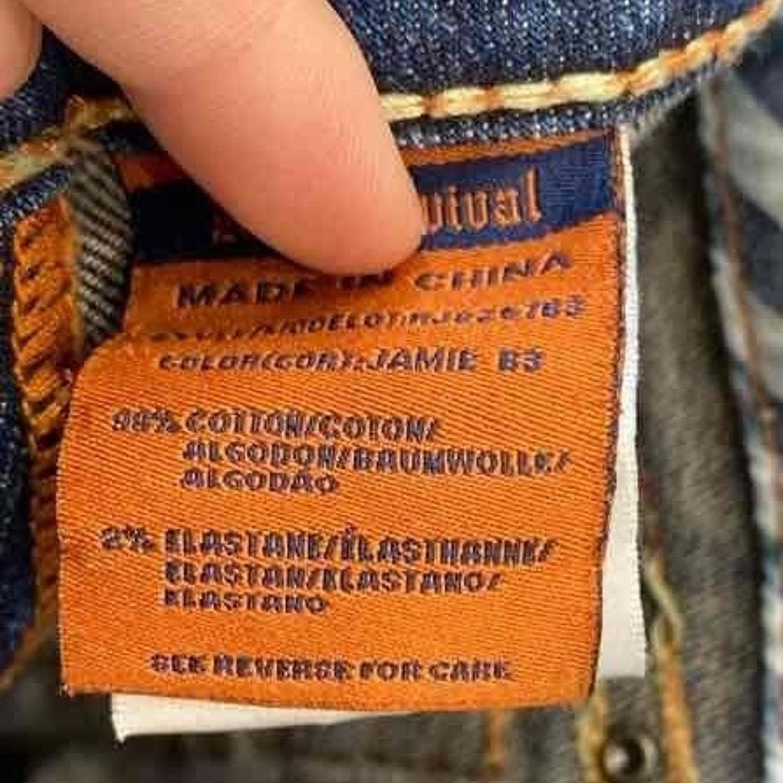 Rock Revival Rock Revival Jamie Weathered Blue Dark Bootcut Jeans - Sz 29 Size 29" - 5 Thumbnail