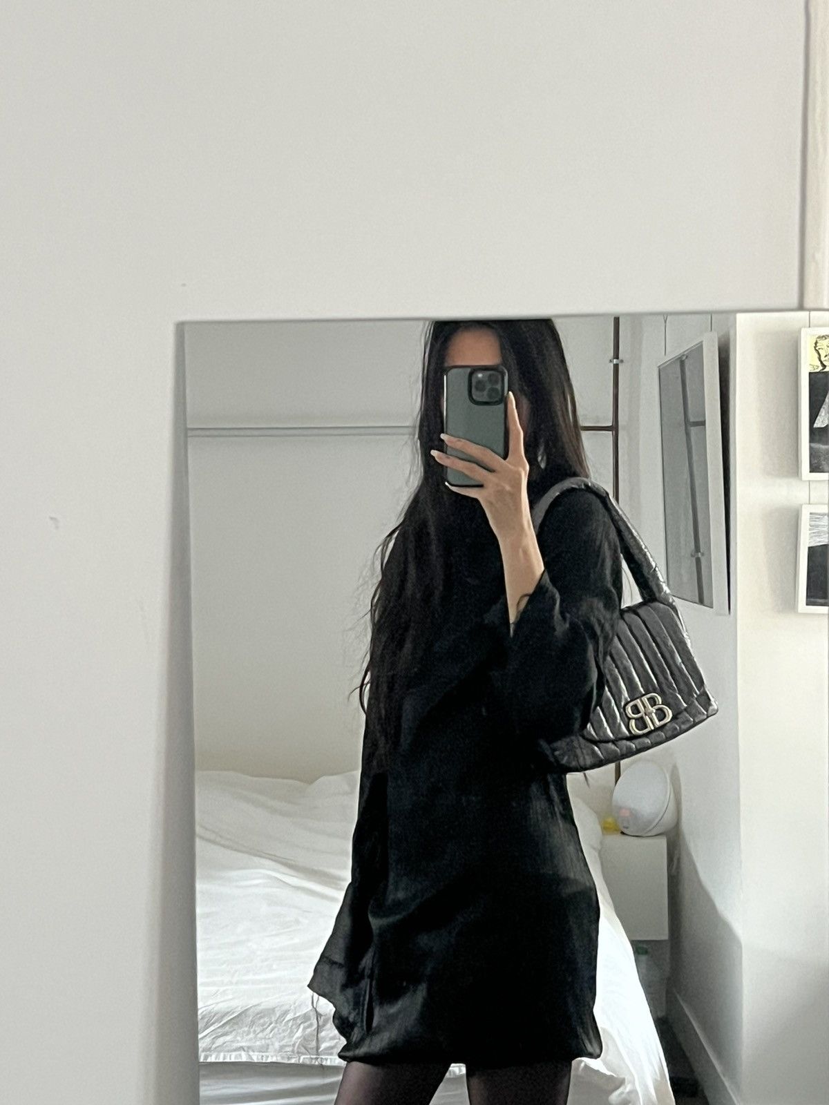 Balenciaga Balenciaga Monaco bag metallic quilted calfskin BB details. Size ONE SIZE - 7 Thumbnail