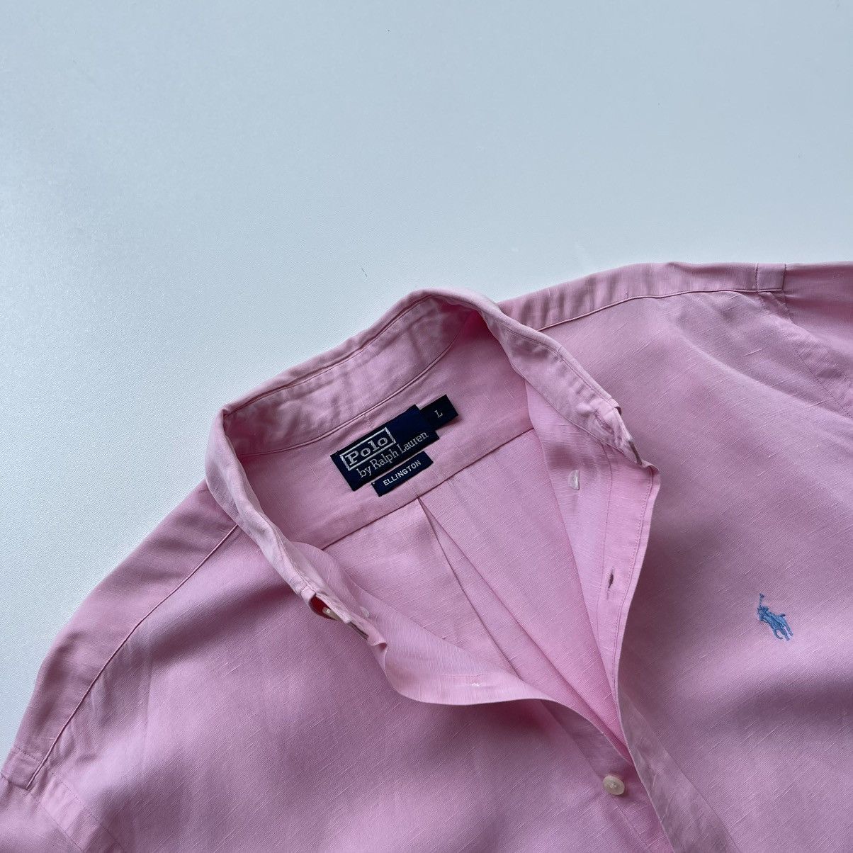 Polo Ralph Lauren Polo by Ralph Lauren Ellington Silk/Linen Button Ups Shirt Size US L / EU 52-54 / 3 - 5 Thumbnail