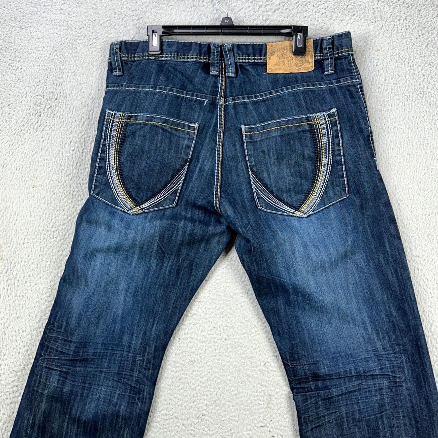Southpole Southpole Y2K Baggy Jeans 38 Blue Distressed 5 Pockets Denim Pants Mens Straight Jeans Size US 38 / EU 54 - 3 Thumbnail