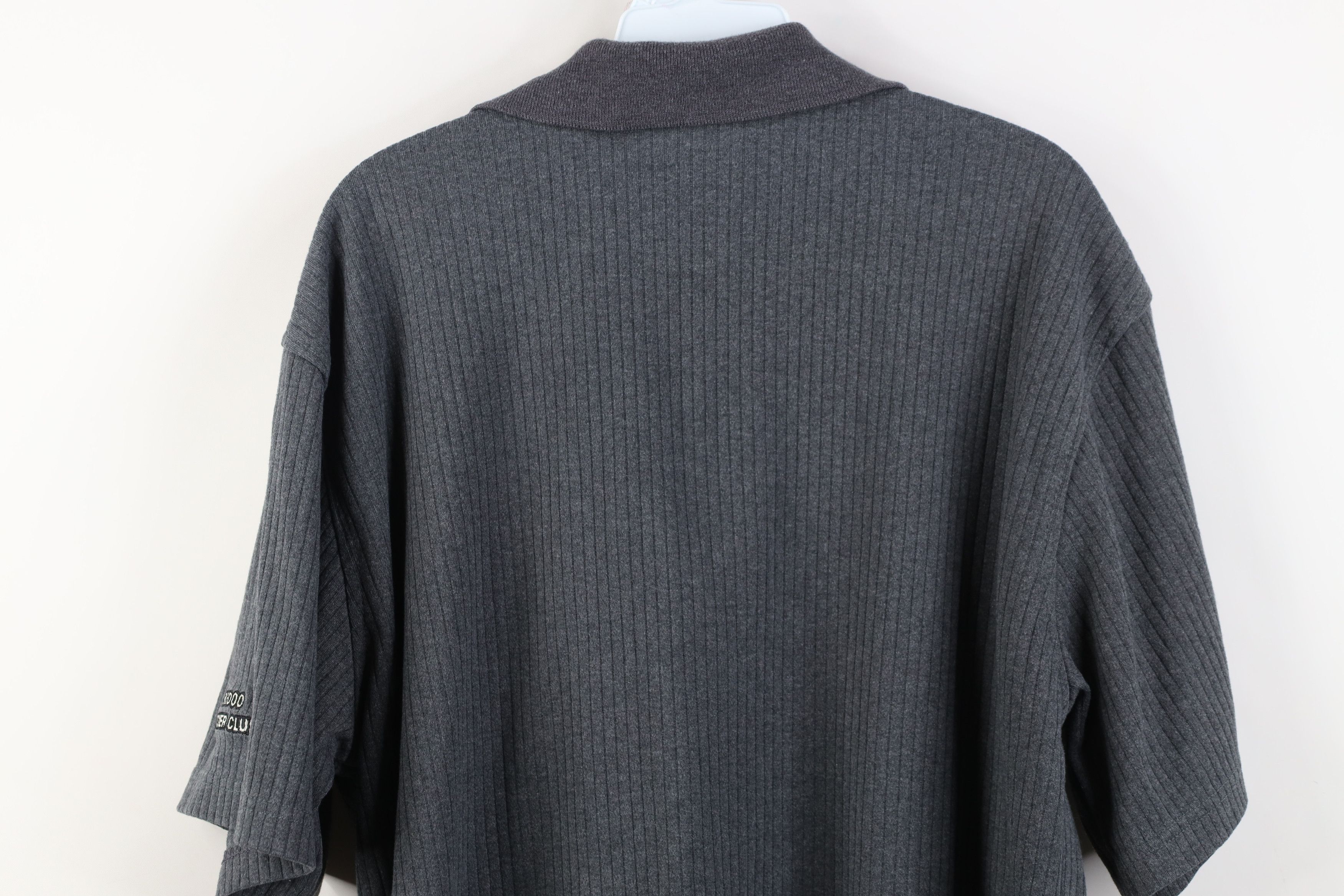 Vintage Vintage Y2K 2002 Ski Doo Bombardier Ribbed Polo Shirt Gray Size US XL / EU 56 / 4 - 12 Thumbnail