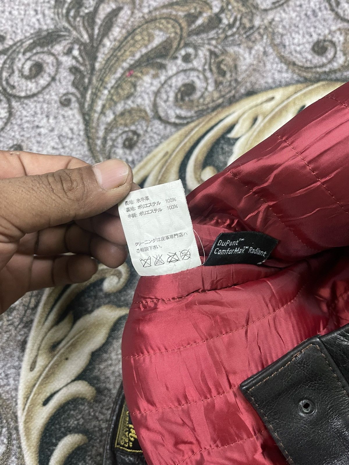 DuPont × WEST RIDE West Ride Dupont Buffalo Leather Racing Motorcycle Size US 31 - 10 Thumbnail