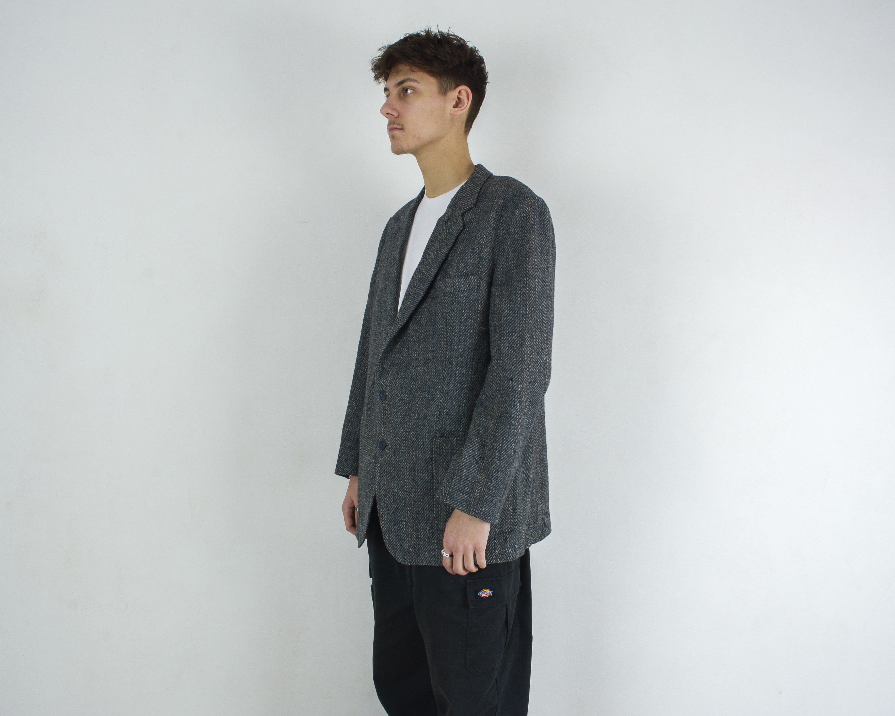 Vintage KYNOCH Keith Scotland L Blazer UK 42 US Wool Tweed Jacket Size 42R - 2 Thumbnail