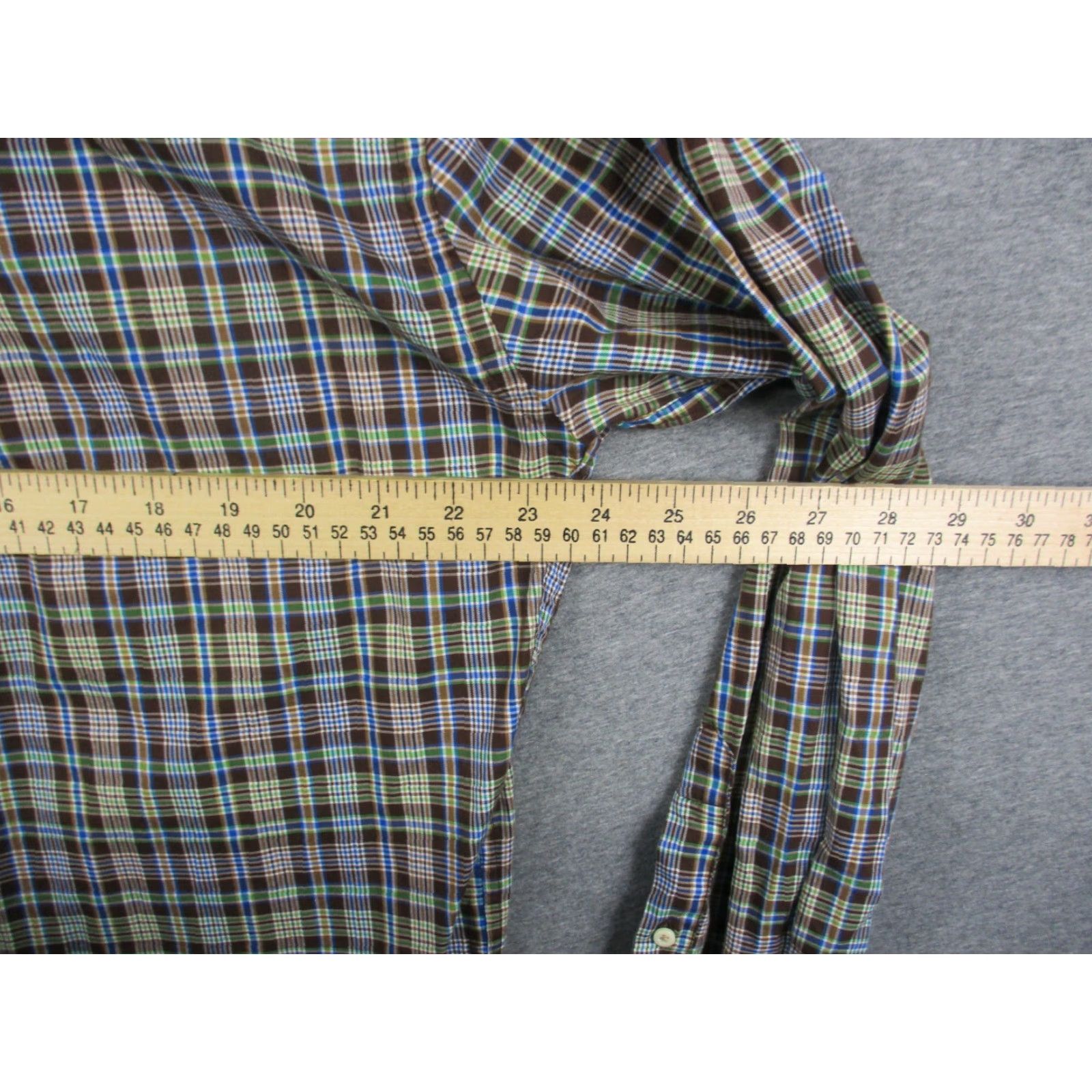 Peter Millar Peter Millar Shirt Large Mens 100% Cotton Plaid Multicolor Long Sleeve Shirt Size US L / EU 52-54 / 3 - 7 Thumbnail
