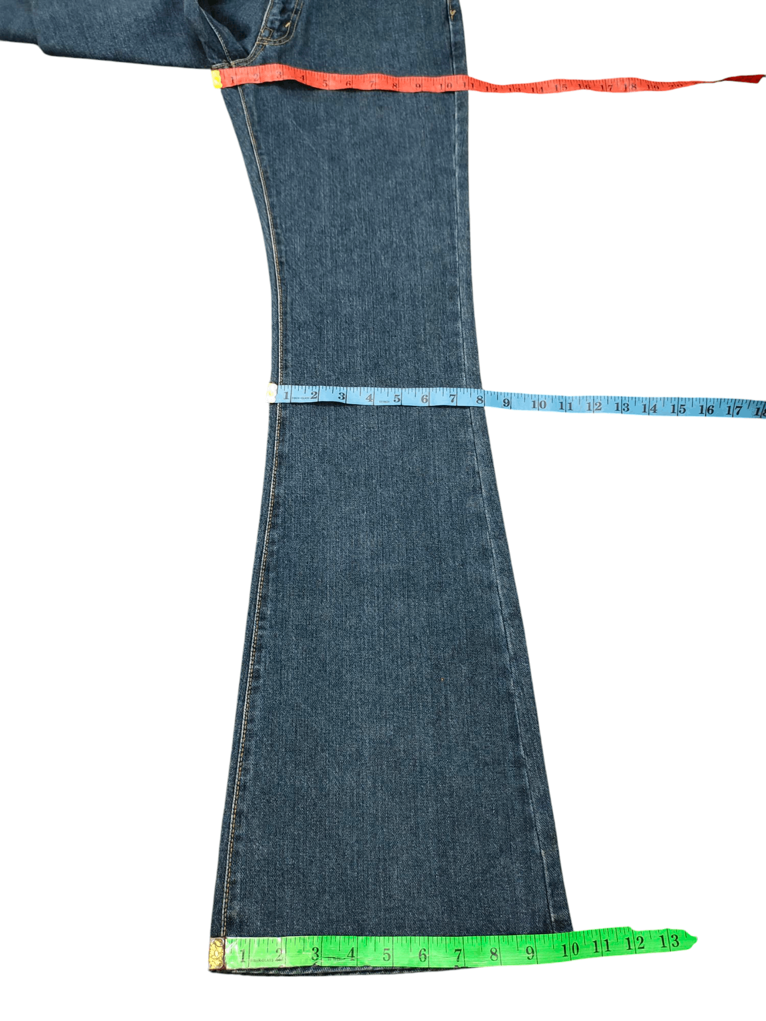 Hysteric Glamour Flare Jeans GL Heart High Rise Denim Bootcut Bell Bottom Size US 27 - 20 Thumbnail