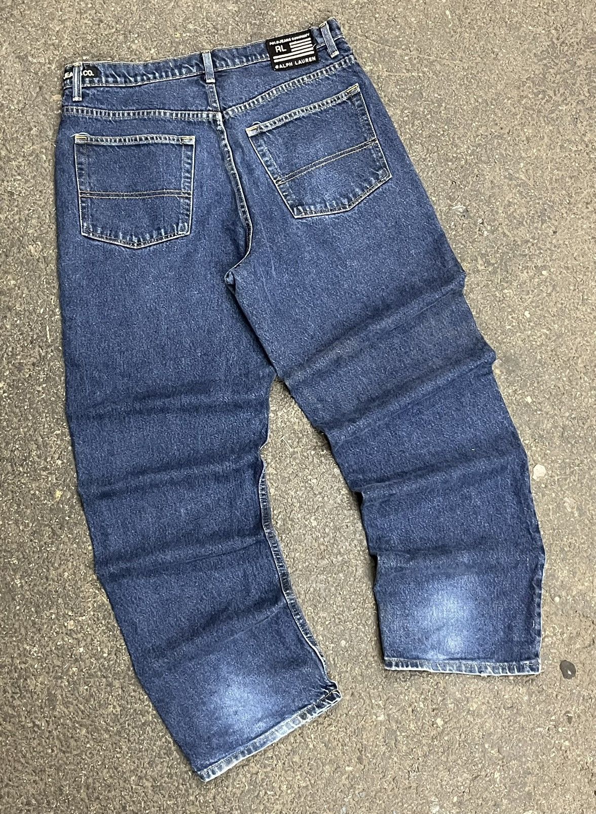 Polo Ralph Lauren × Vintage Polo Ralph Lauren denim jeans baggy fit y2k streetwear hype Size US 34 / EU 50 - 2 Thumbnail