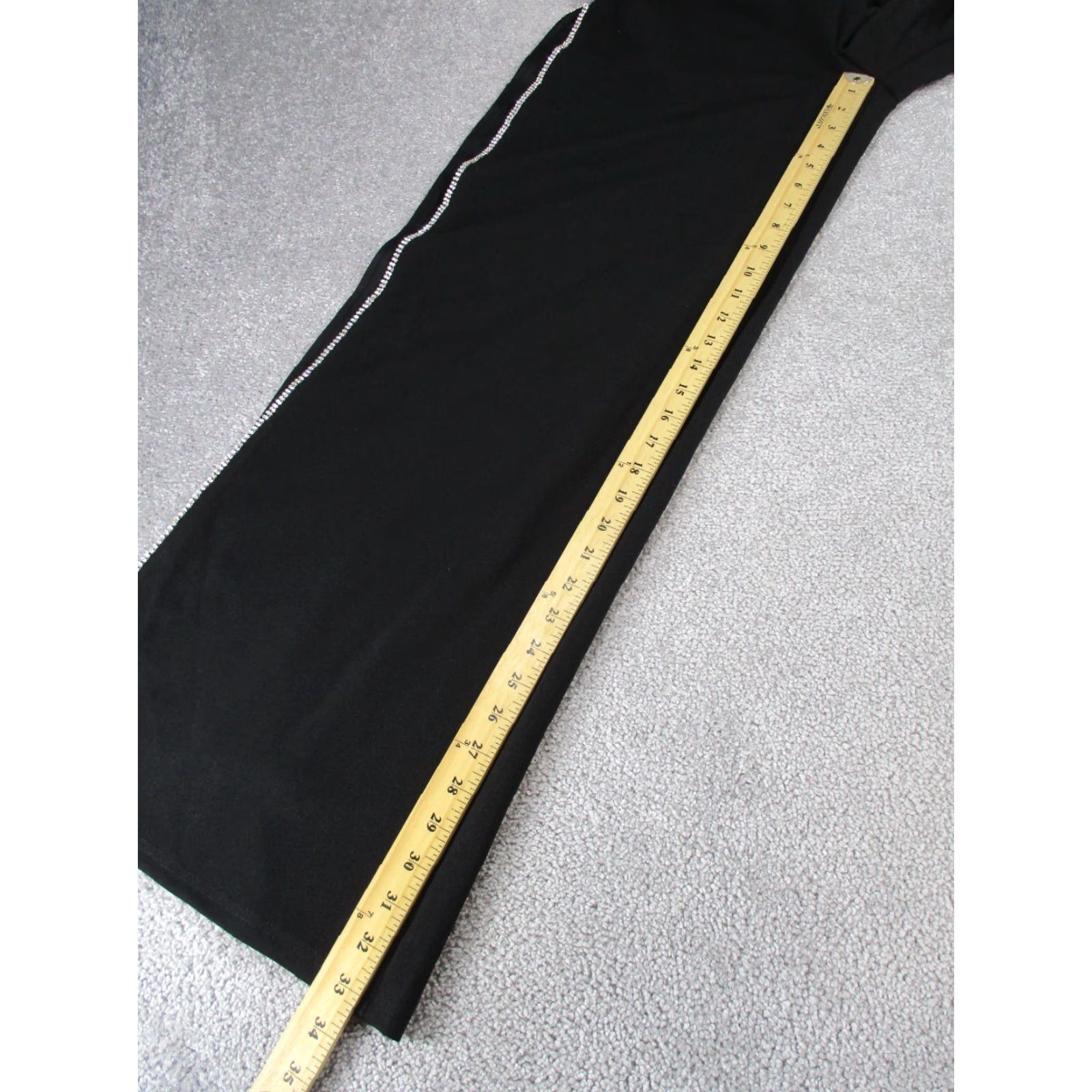 Lulus Lulus Pants Womens XL Black Wide-Leg Studded Trim NEW Size 40" / US 18 - 4 Thumbnail