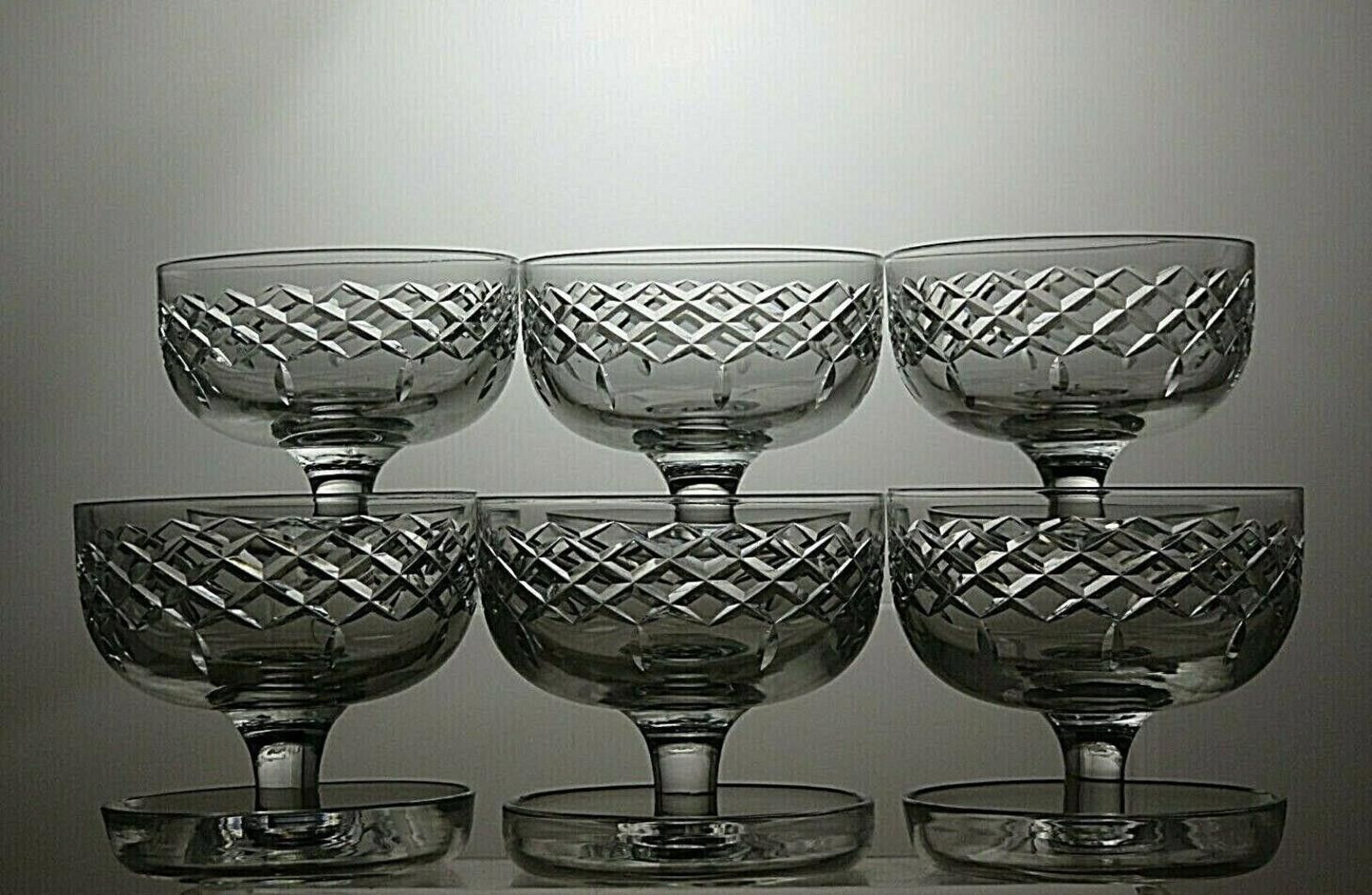 Other Webb Corbett Crystal Footed Set Of 6 Dessert Bowl 3 1/3" Size ONE SIZE - 3 Thumbnail