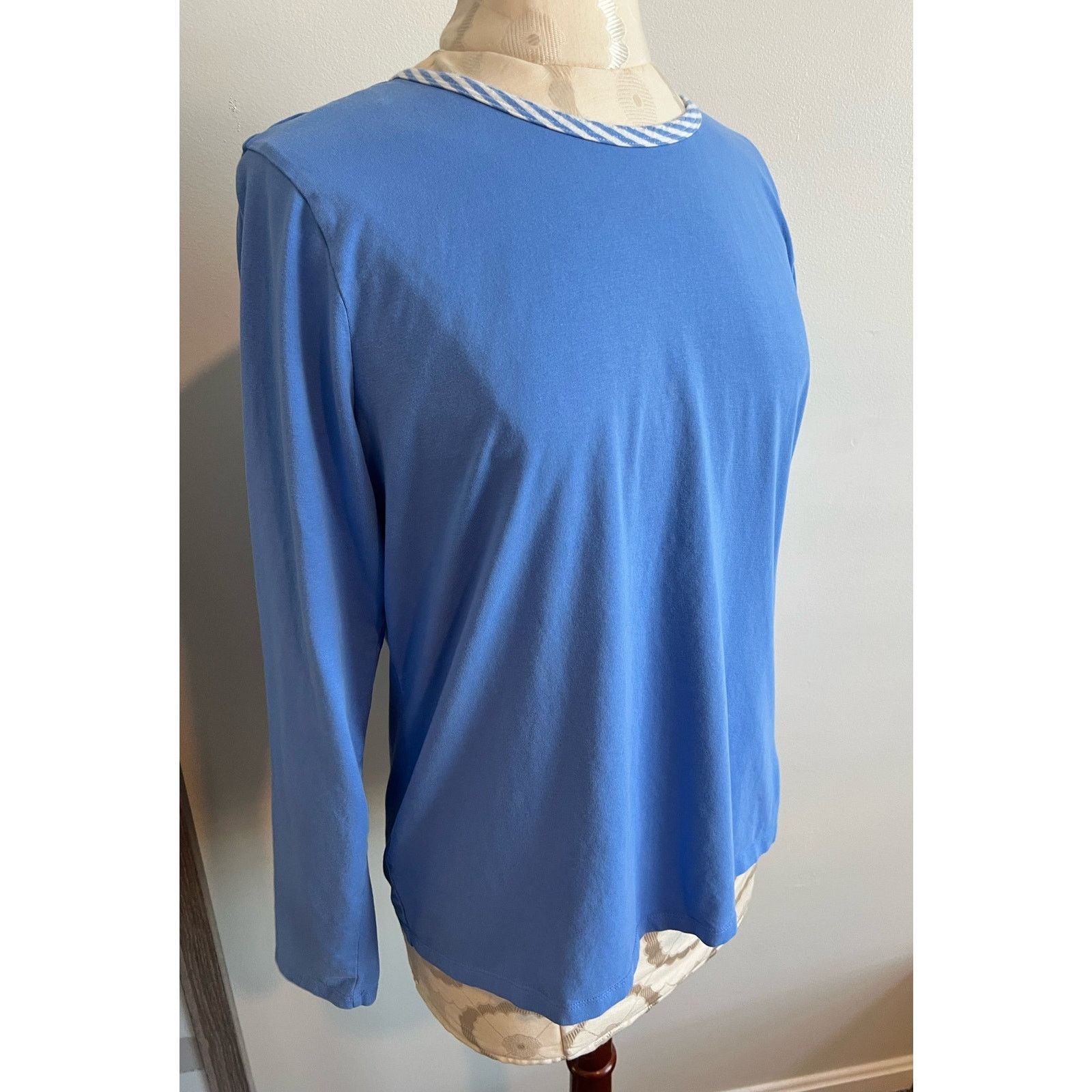 Lands' End Lands End Long Sleeve Casual Tshirt Petite Medium Size M / US 6-8 / IT 42-44 - 2 Thumbnail