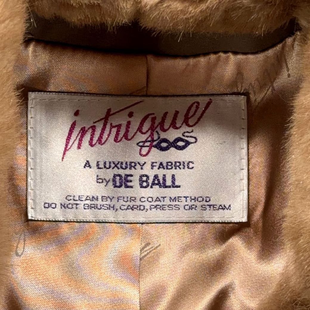 Bally VINTAGE De Ball Coat Womens SMALL Brown Faux Fur Long USA 80s Size S / US 4 / IT 40 - 4 Thumbnail