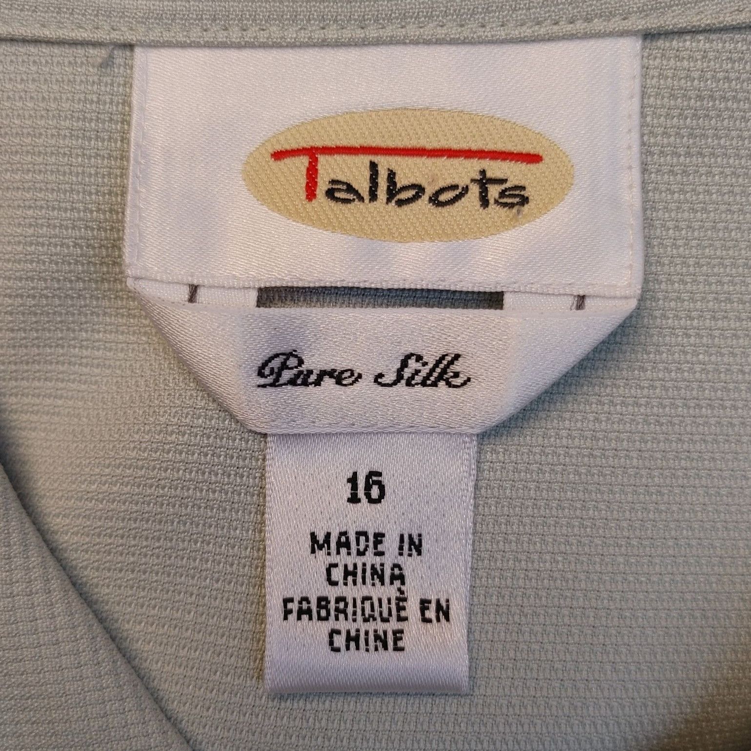 Talbots Talbots Women's 0ff-White Pure Silk Short Sleeve Button up D Size XXL / US 16-18 / IT 52-54 - 3 Thumbnail