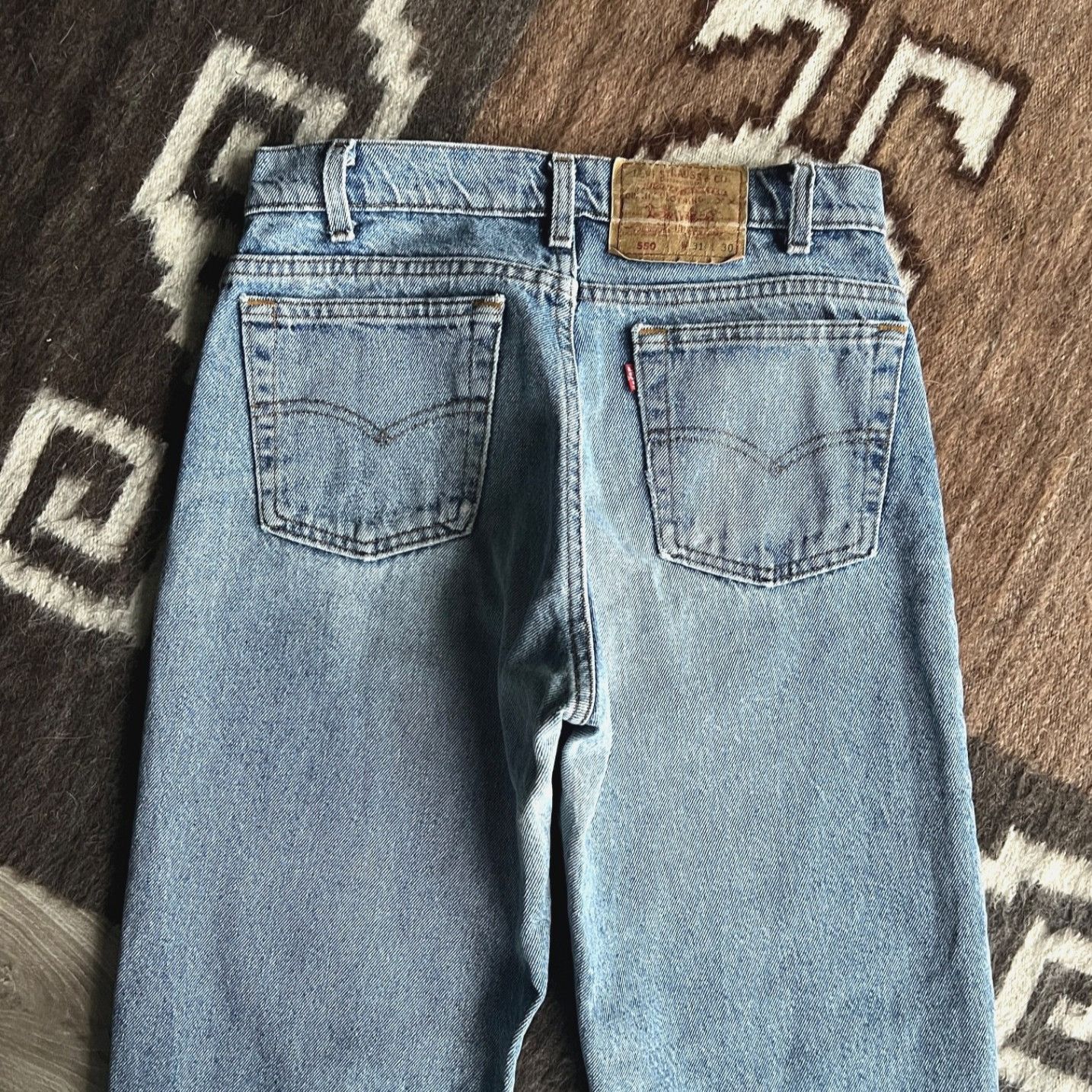 Levi's 550 Vintage USA Made Light Blue Denim Jeans 9803AC