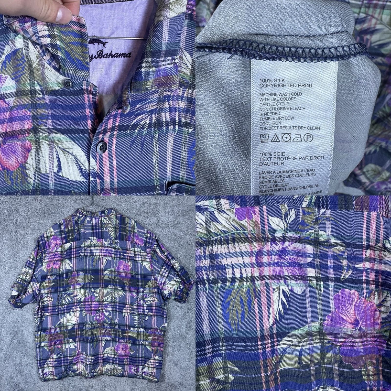 Tommy Bahama Tommy Bahama Shirt Mens 3XLB Huladays IslandZone Hawaiian 100% Silk Floral Size US XXL / EU 58 / 5 - 8 Thumbnail