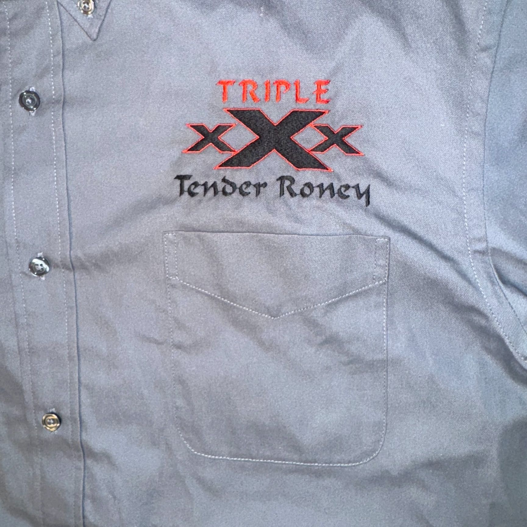 Port Authority Corvette Racing Club Gray Stitched Logo Shirt 2XL Long Sleeve Button Up Mens Size US XXL / EU 58 / 5 - 3 Thumbnail