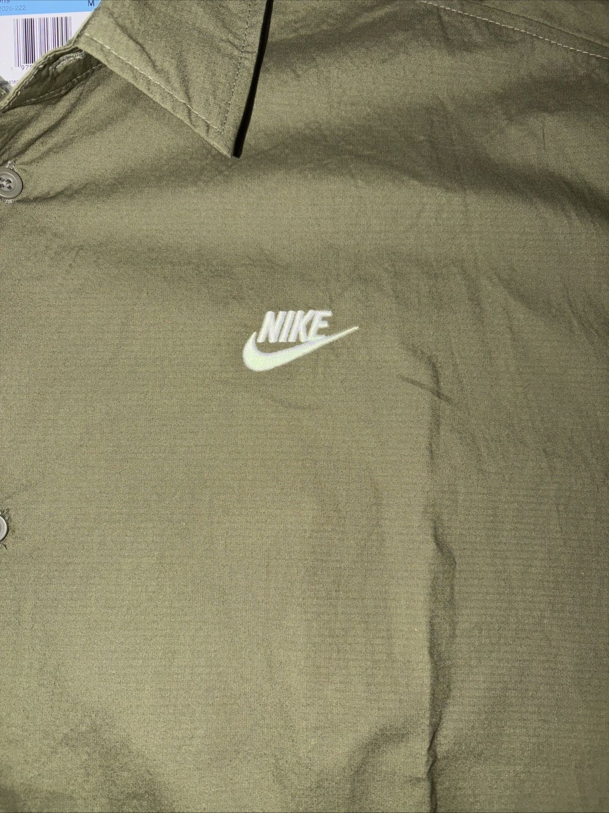 Nike NWT Nike Club Men's Short-Sleeve Button-Down Shirt Medium Size US M / EU 48-50 / 2 - 2 Thumbnail