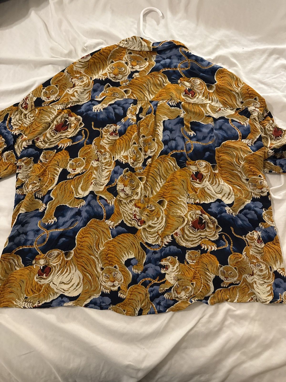 R13 Blue R13 Tiger Button Down Short Sleeve Shirt Size US S / EU 44-46 / 1 - 2 Thumbnail