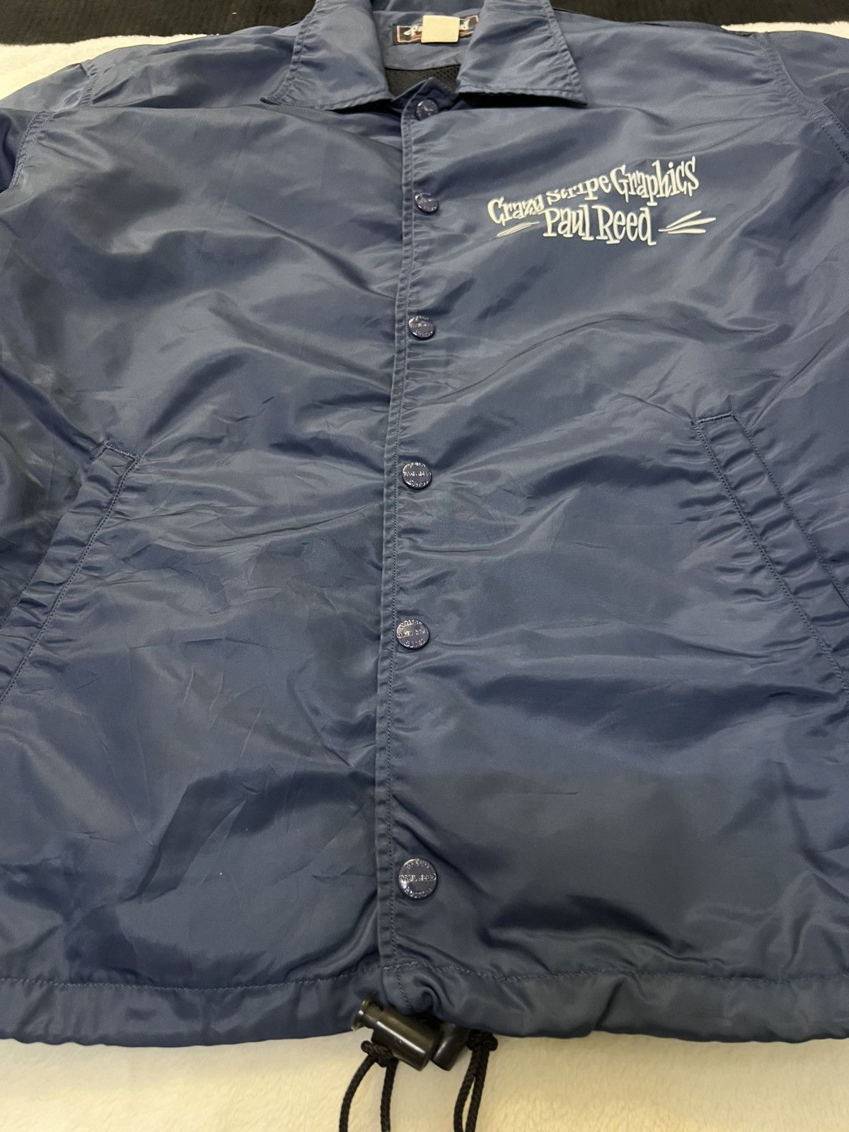 Toyo Enterprises Vintage Paul Reed Crazy Stripe Graphics Coach Jacket Size US L / EU 52-54 / 3 - 9 Thumbnail
