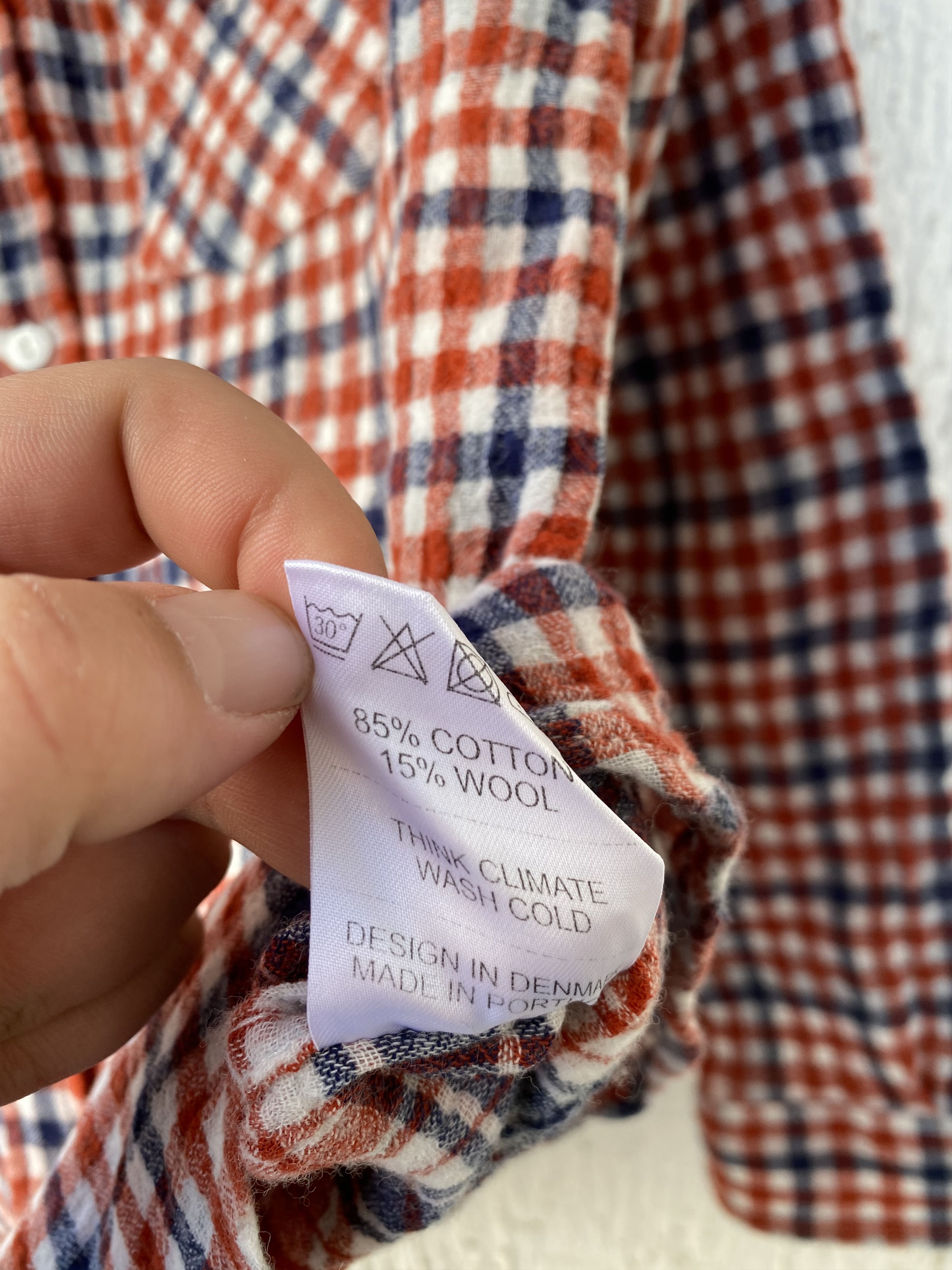 Norse Projects checked wool blend shirt Size US M / EU 48-50 / 2 - 7 Thumbnail
