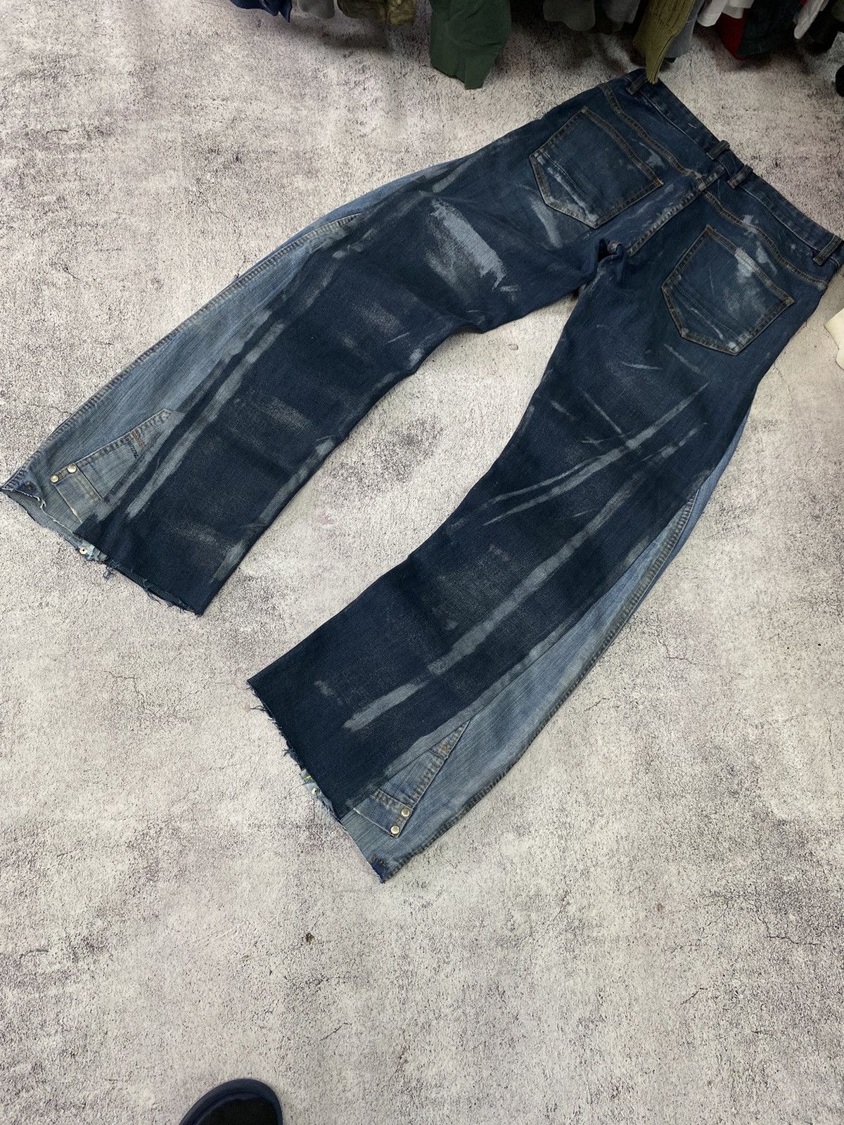 Vintage Distressed denim vintage faded pants dirty crashed thrased Size US 32 / EU 48 - 12 Thumbnail