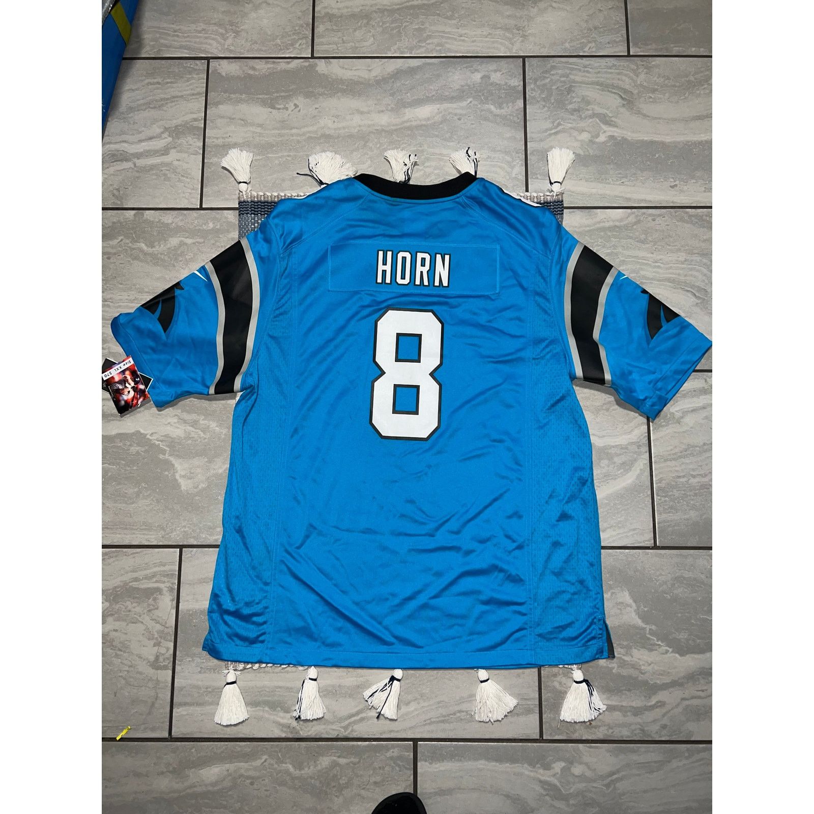 Nike Nike Carolina Panthers Jaycee Horn Alternate Blue Jersey Men Size US XXL / EU 58 / 5 - 2 Thumbnail