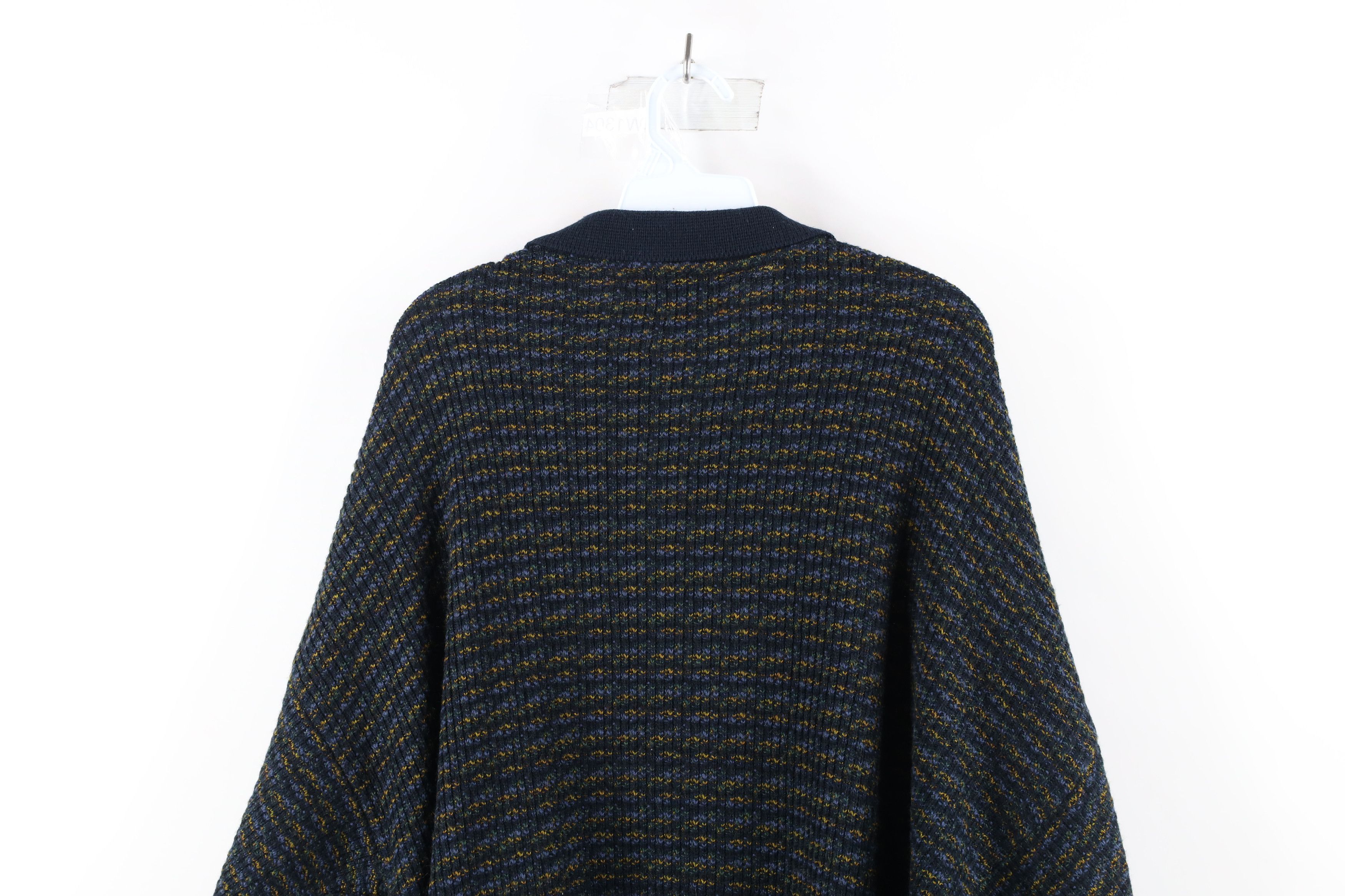Vintage Vintage 90s Coogi Style Striped Knit Collared Sweater Size US XL / EU 56 / 4 - 7 Thumbnail