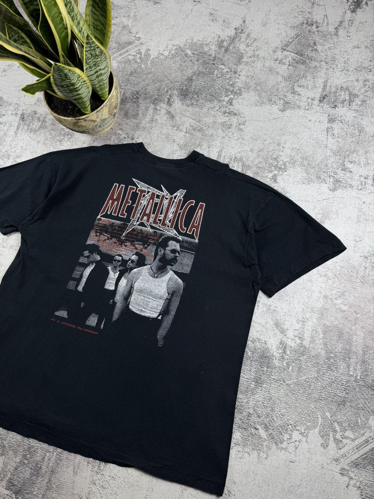 Metallica Metallica USA 1995 1996 Rock Rap Hip Hop Faded T Shirt Tee Size US XL / EU 56 / 4 - 5 Thumbnail