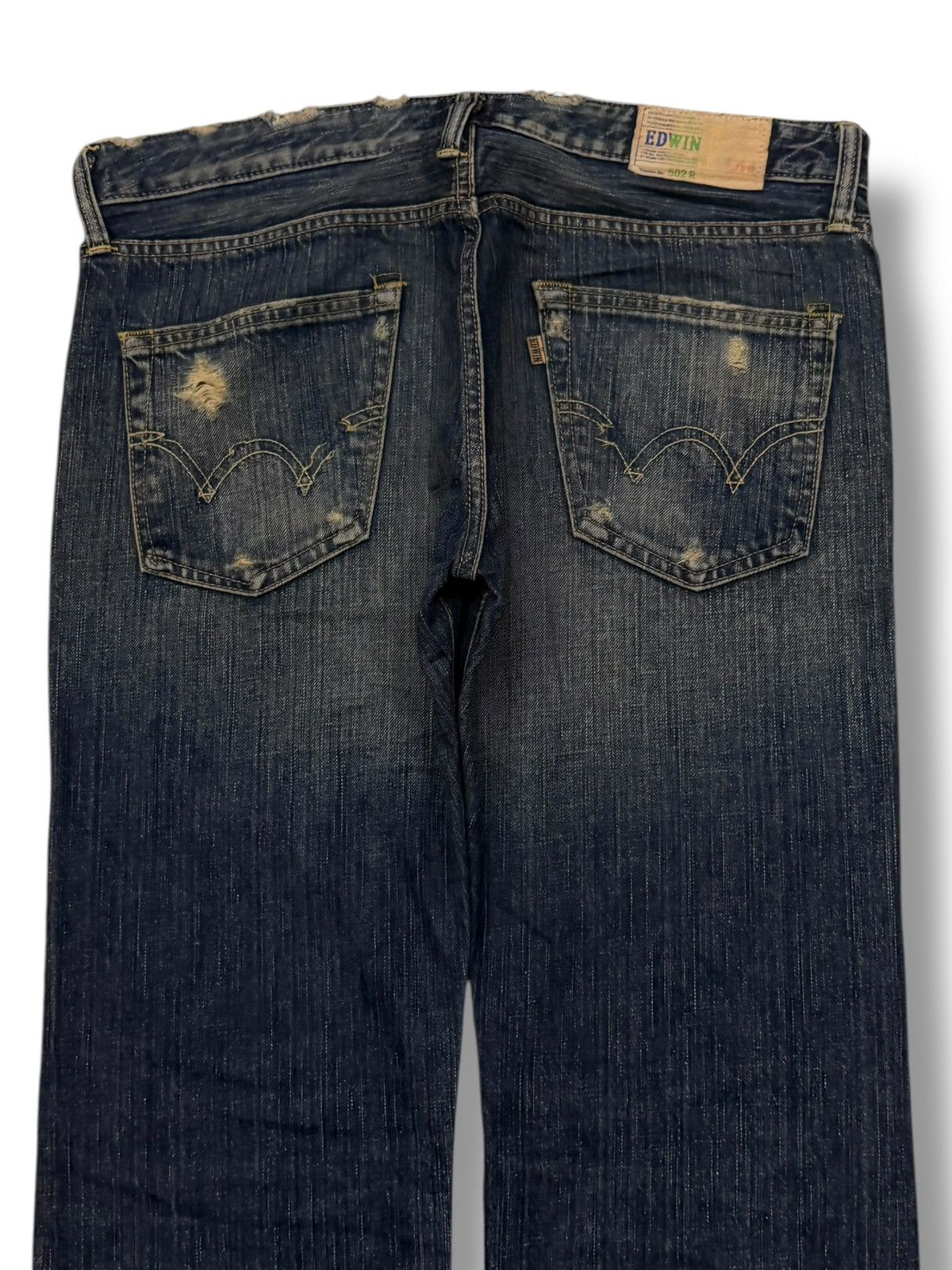 Edwin Vintage 00s EDWIN 502R Japanese Denim Jeans | Vintage Fade Size US 34 / EU 50 - 5 Thumbnail