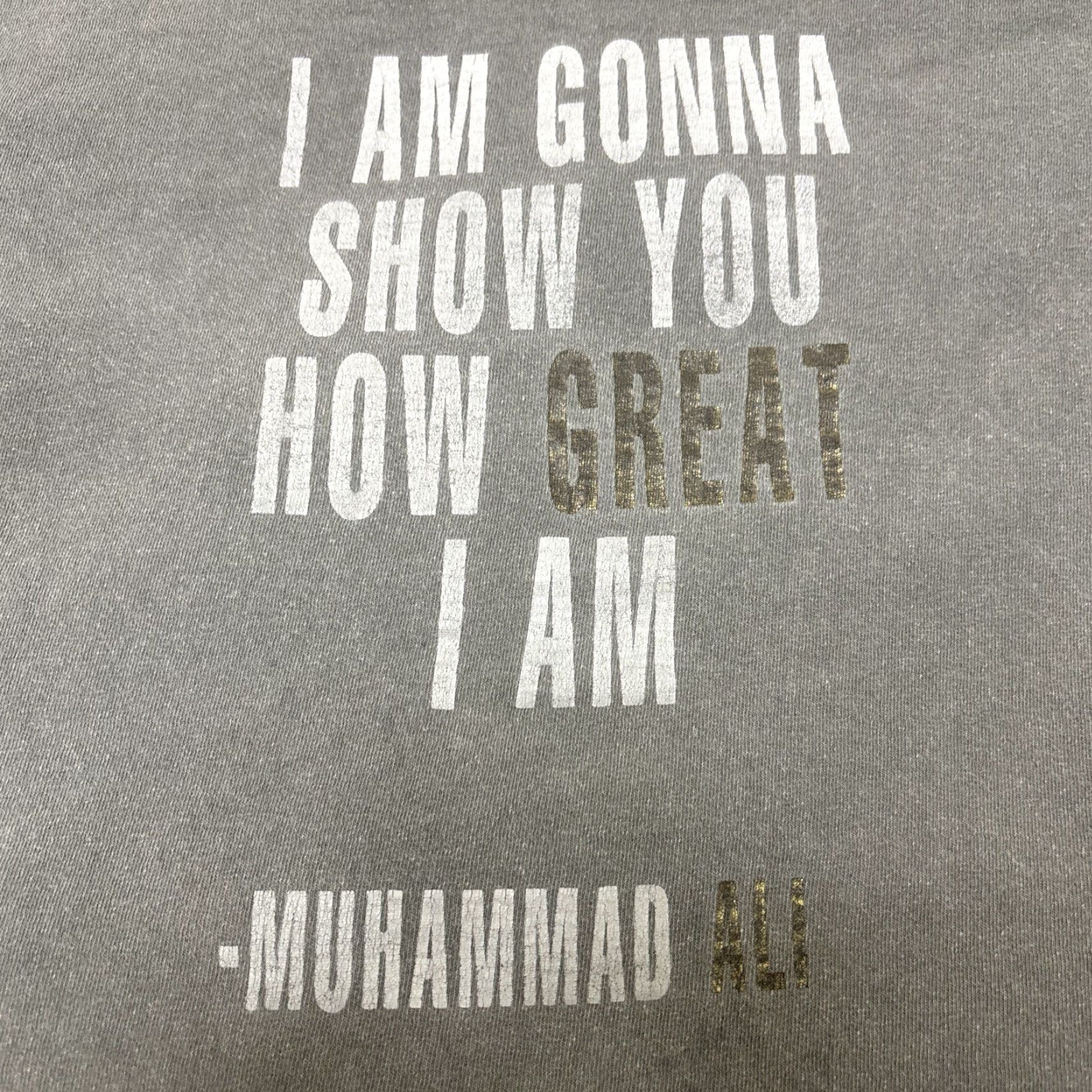 Greats Muhammad Ali Tshirt I Am Gonna Show You How Great I Am Gray Short Sleeve L Mens Short Sleeve M/L Tshirt Size US L / EU 52-54 / 3 - 2 Thumbnail