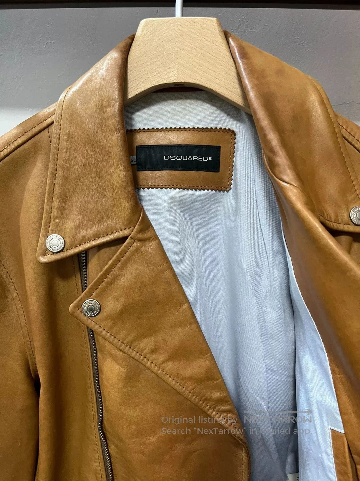 Dsquared2 Dsquared2 Men's Horse Leather Jacket. Size US M / EU 48-50 / 2 - 4 Thumbnail